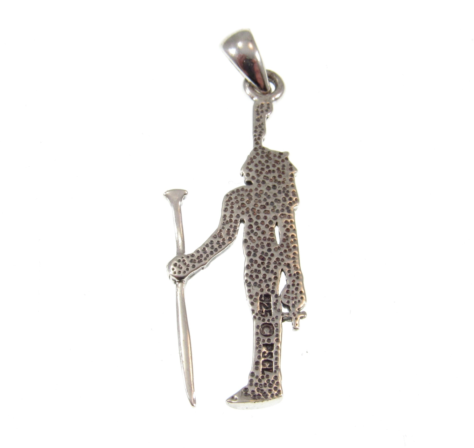 Solid 925 Sterling Silver Maat Ancient Egyptian Deity Pendant, Cosmic Order Goddess
