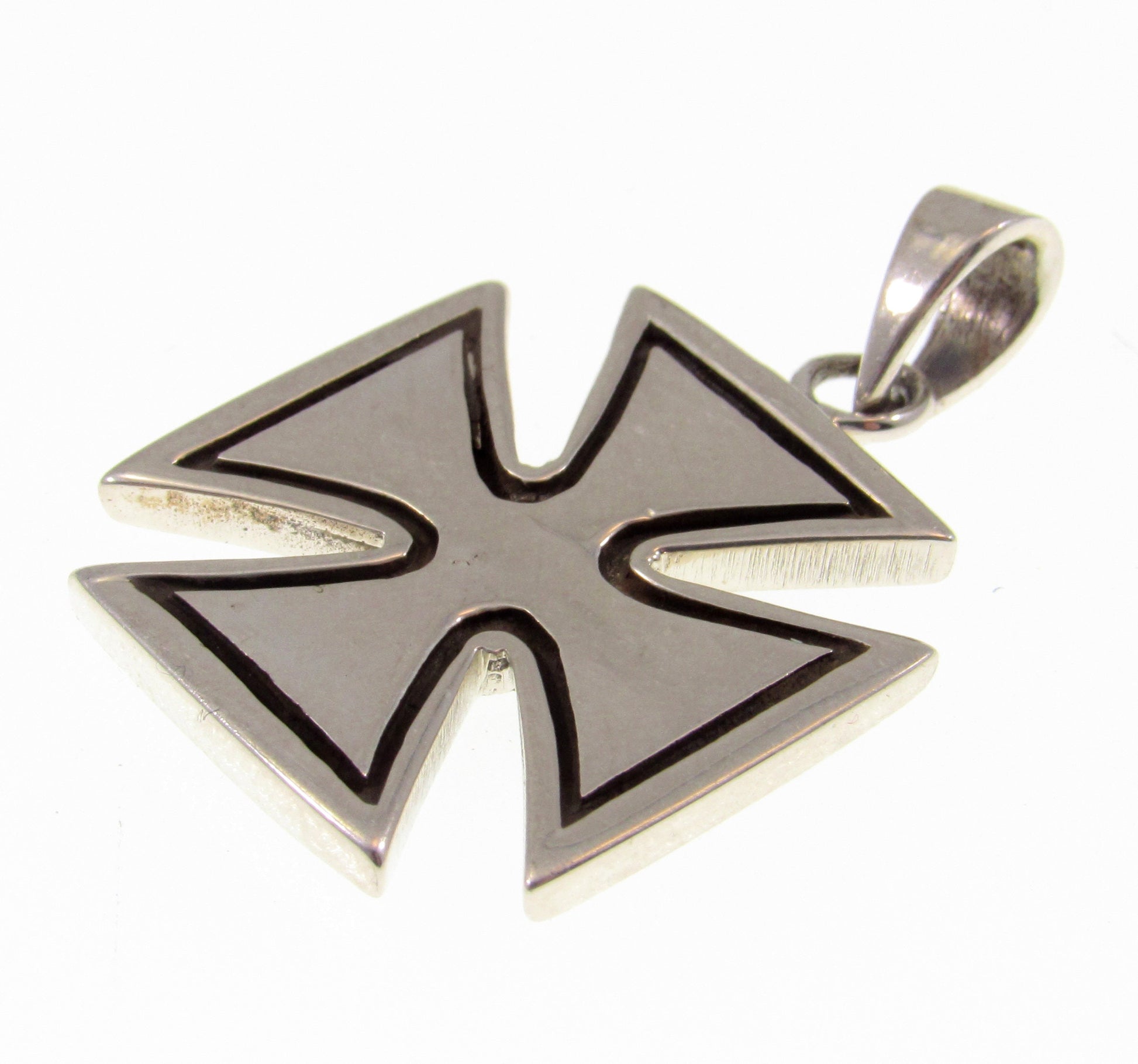Solid 925 Sterling Silver Croix Pattee (Patty) Iron Cross Pendant, Handcrafted Maltese Cross