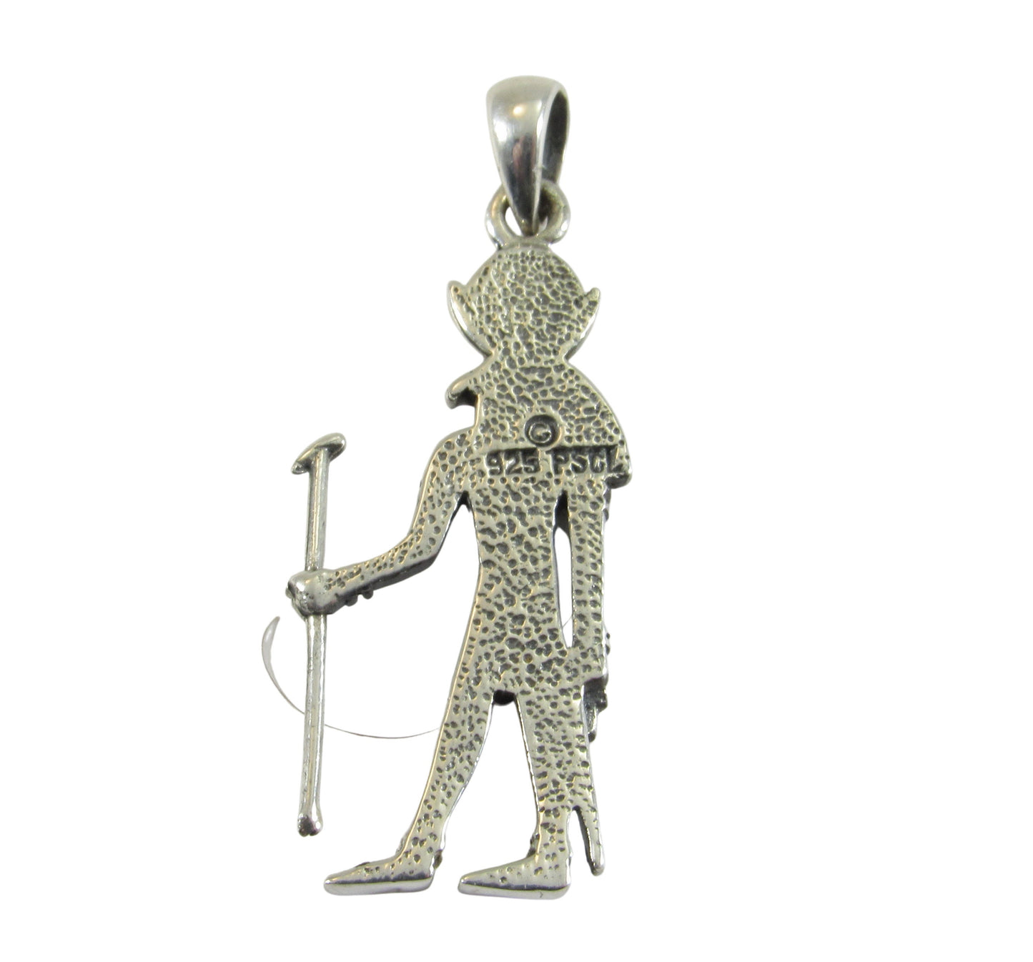 Solid 925 Sterling Silver Khonsu Pendant, Ancient Egyptian Deity, God of the Moon