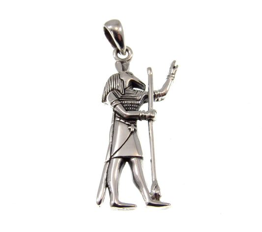 Solid 925 Sterling Silver Ancient Egyptian God SET Pendant, God of Chaos, Creator of Oases, Deity of Storms and War