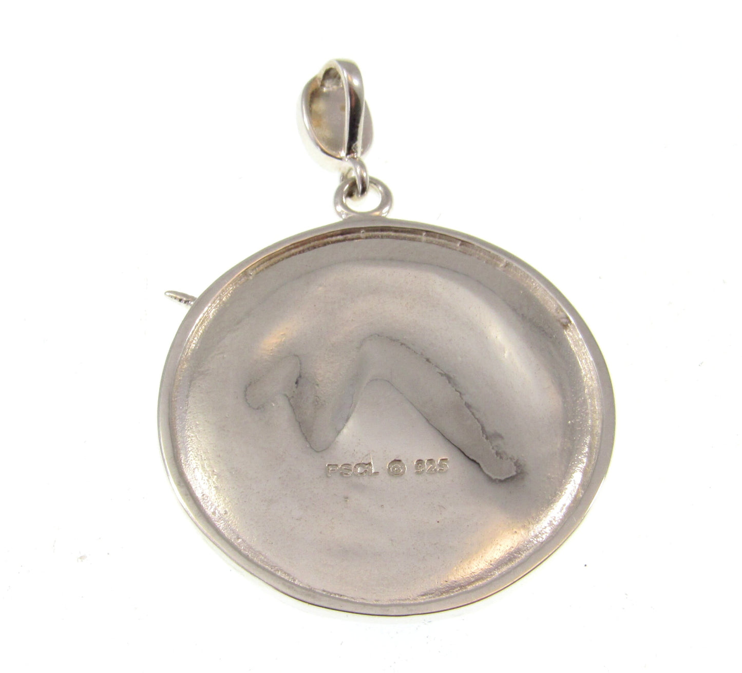 Solid 925 Sterling Silver Celtic Unicorn Pendant, Pagan Pentagram Amulet, Blue Enamel Accents w/ Sapphire Gemstone, Magick Pentacle