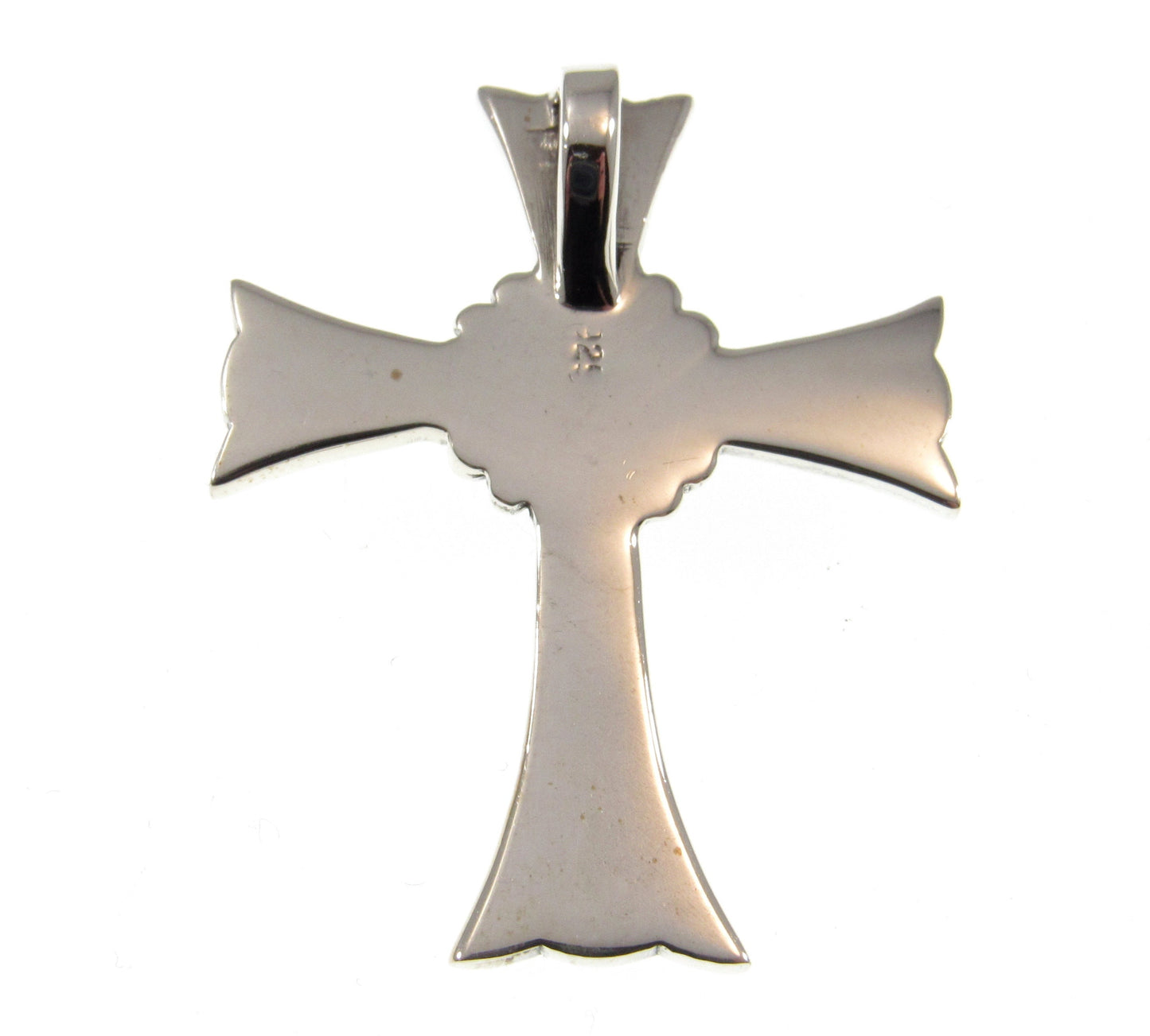 Solid 925 Sterling Silver Skeleton Skull Cross Slide Pendant, Men's Biker / Punk / Rocker Jewelry