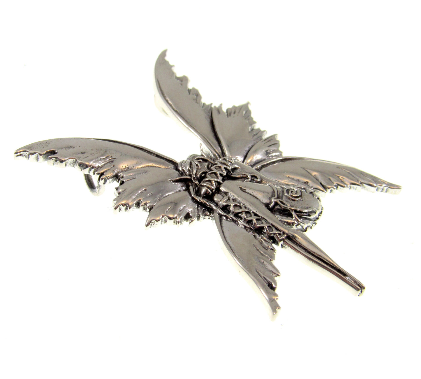 Solid 925 Sterling Silver Bashful Fairy Pendant Designed by Renown Fantasy Artist Amy Brown