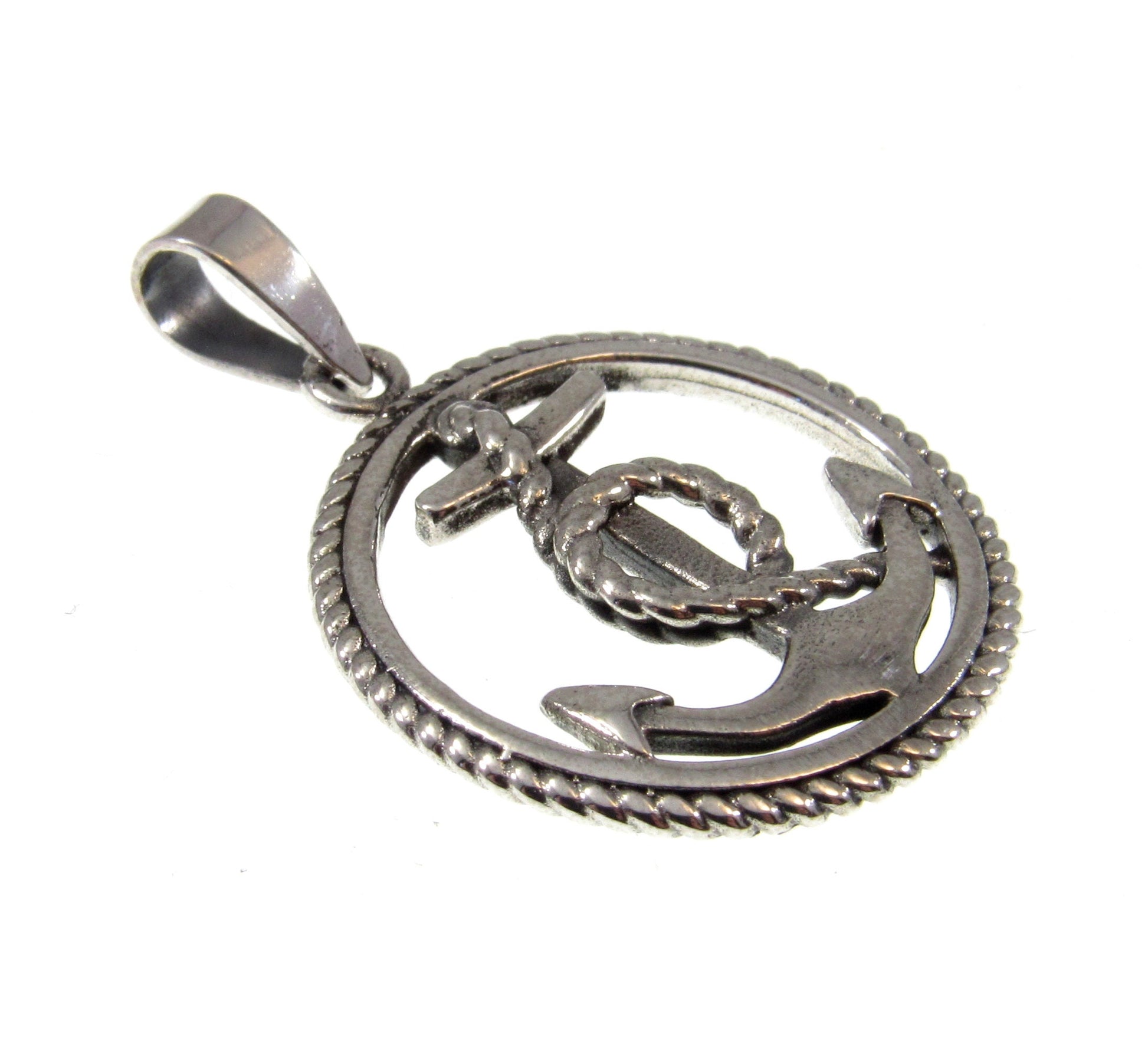 Solid 925 Sterling Silver Anchor Pendant Necklace Charm – Handcrafted Nautical Jewelry for Ocean Lovers & Sailorcore Style – Sea Lover Gift