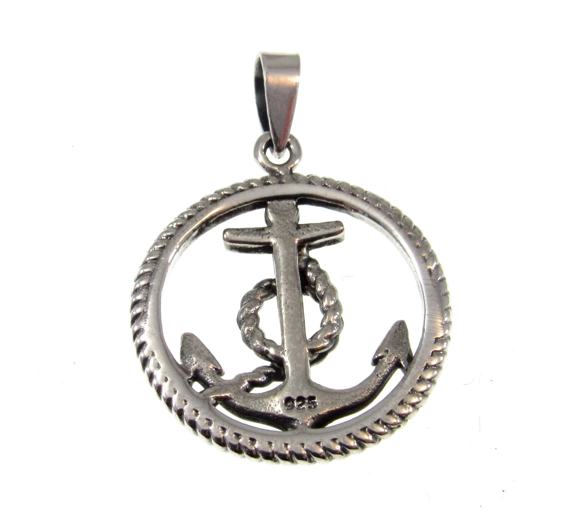 Solid 925 Sterling Silver Anchor Pendant Necklace Charm – Handcrafted Nautical Jewelry for Ocean Lovers & Sailorcore Style – Sea Lover Gift