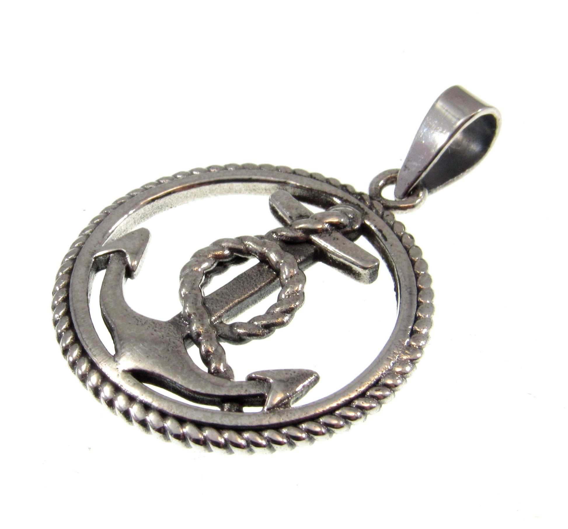 Solid 925 Sterling Silver Anchor Pendant Necklace Charm – Handcrafted Nautical Jewelry for Ocean Lovers & Sailorcore Style – Sea Lover Gift