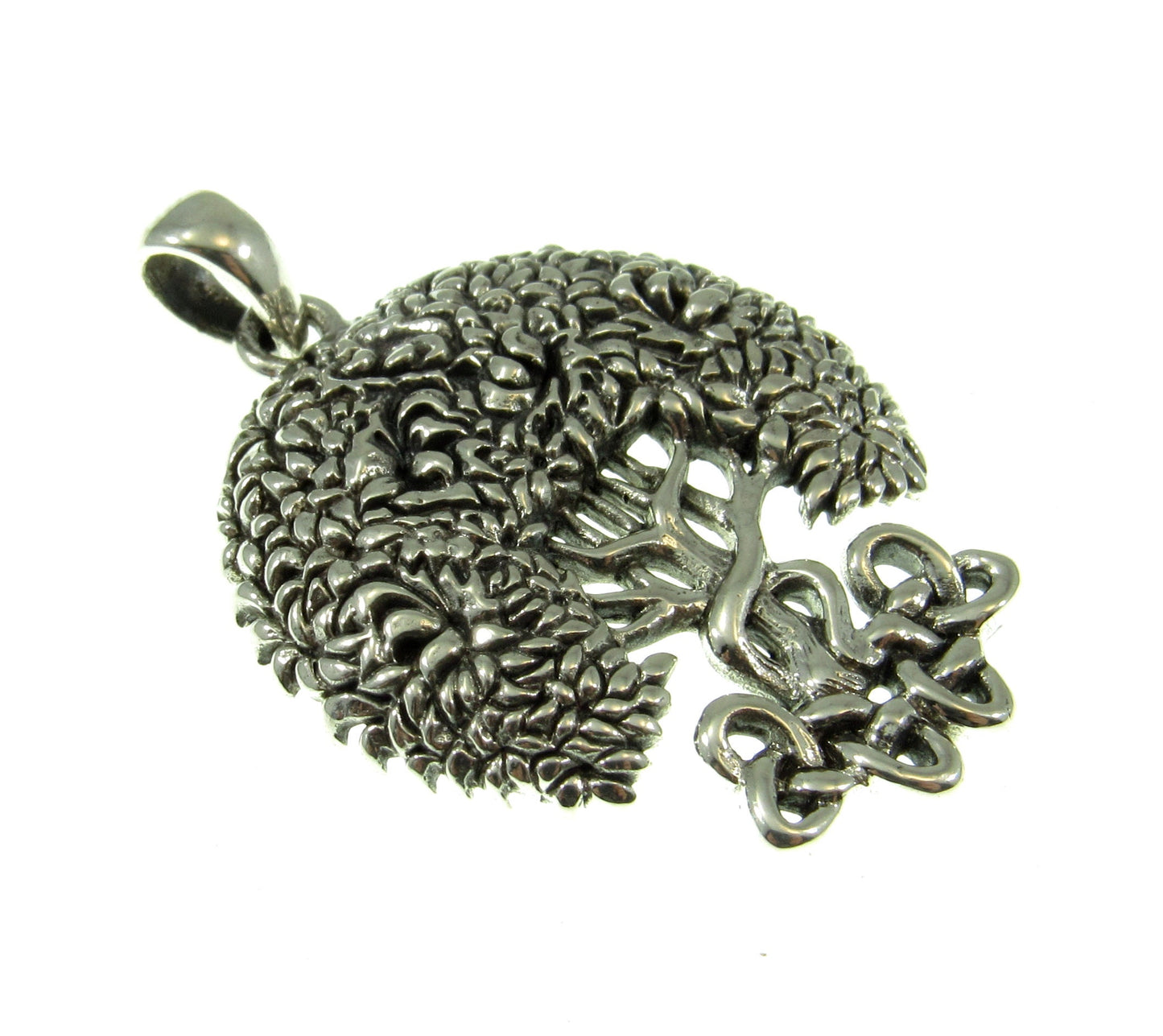 Solid 925 Sterling Silver Brigid Ashwood Celtic Tree of Life Pendant