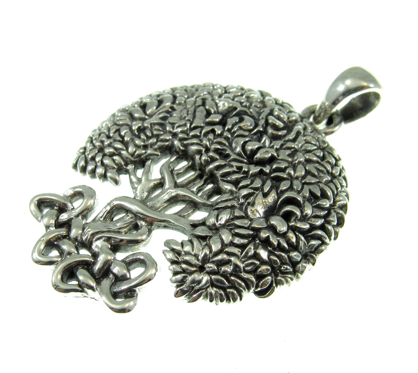 Solid 925 Sterling Silver Brigid Ashwood Celtic Tree of Life Pendant