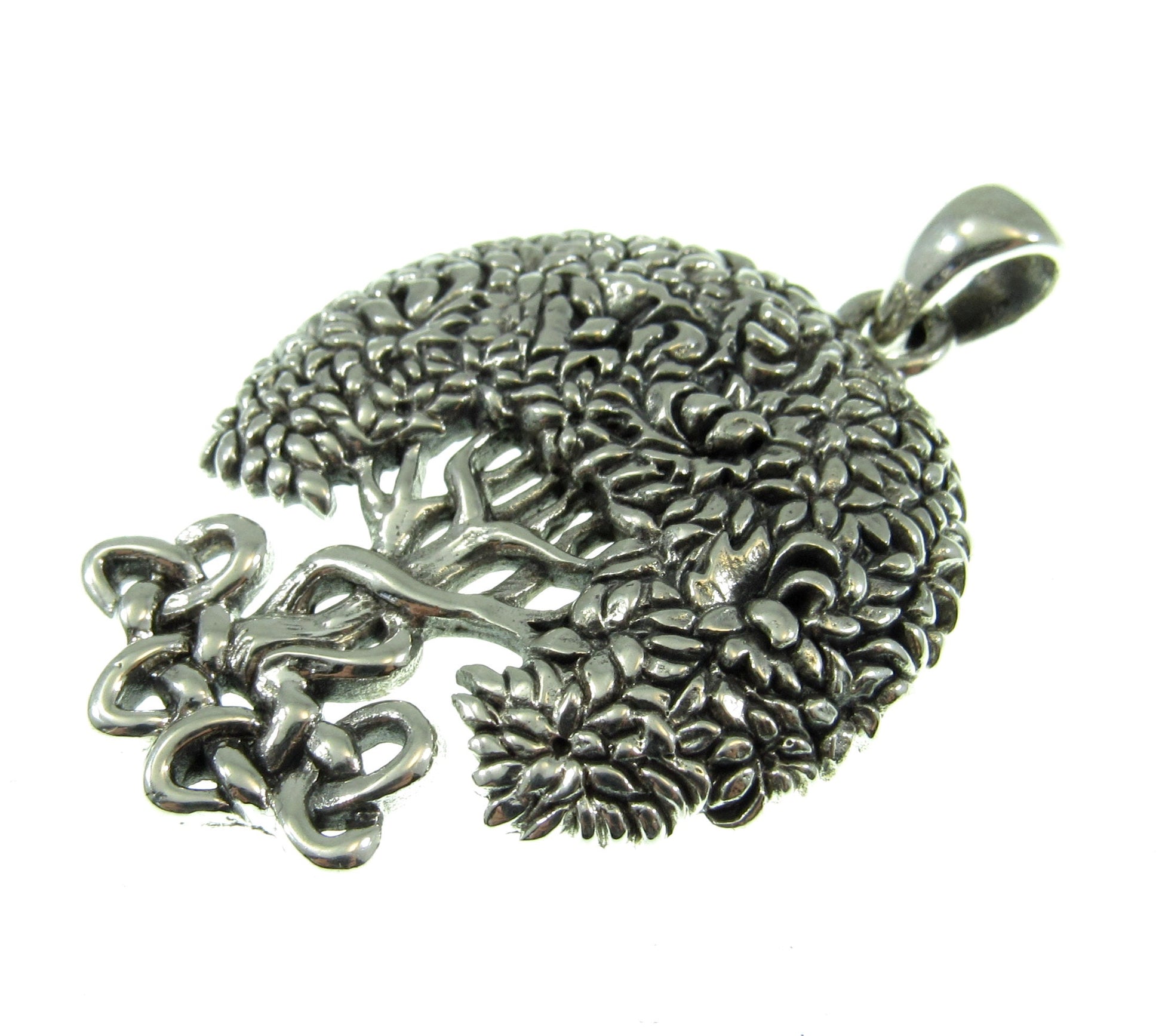 Solid 925 Sterling Silver Brigid Ashwood Celtic Tree of Life Pendant