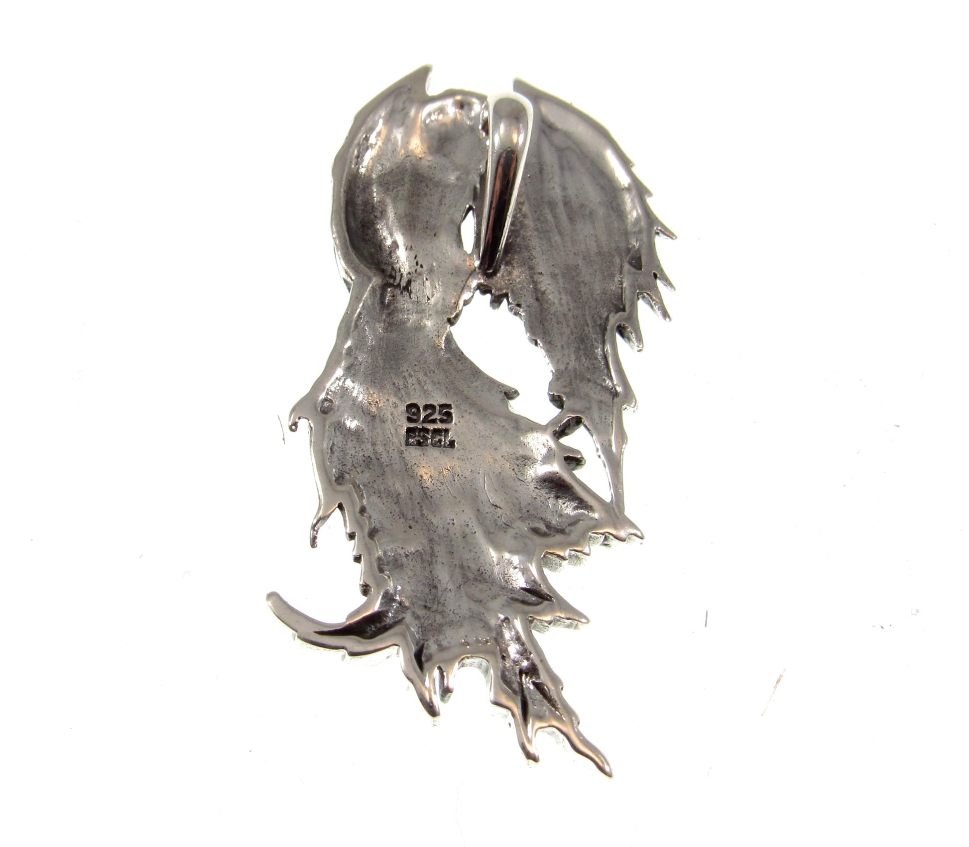 Solid 925 Sterling Silver Eclipse Fairy Slide Pendant Designed by Renown Fantasy Artist Amy Brown