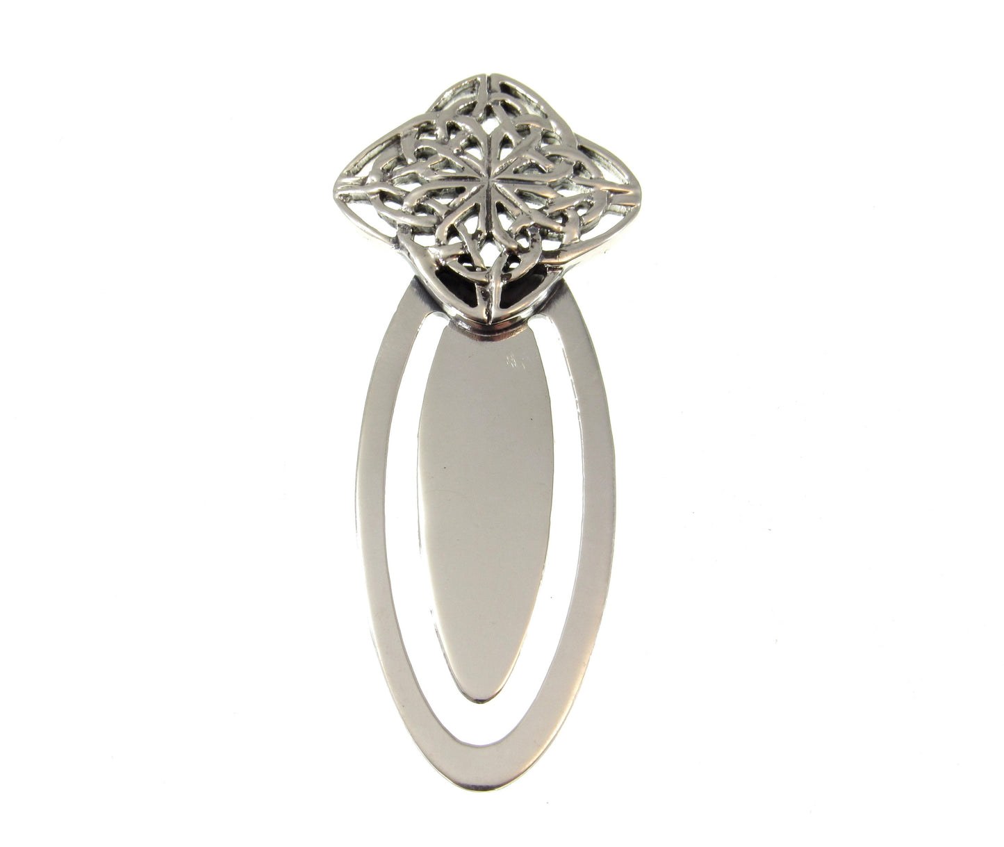 Solid 925 Sterling Silver Celtic Knot Bookmark – Handcrafted Pagan or Wiccan Gift – Book Lover’s Keepsake, Norse / Irish Reading Accessory