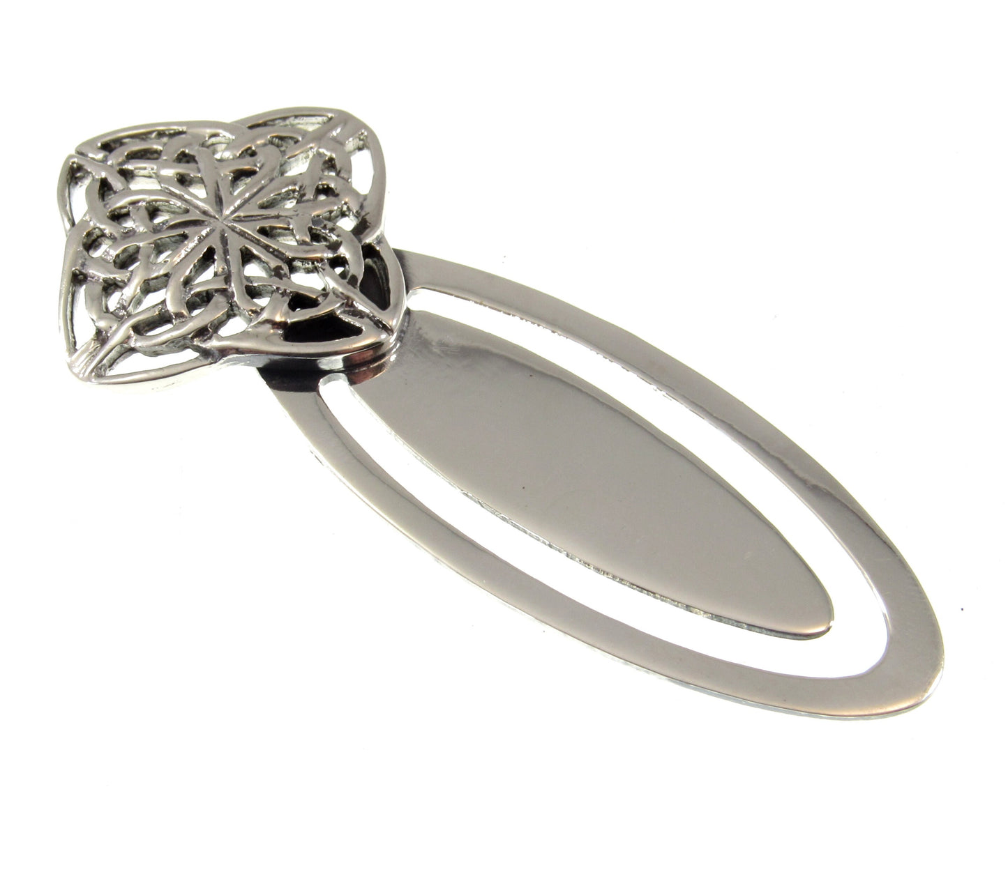 Solid 925 Sterling Silver Celtic Knot Bookmark – Handcrafted Pagan or Wiccan Gift – Book Lover’s Keepsake, Norse / Irish Reading Accessory