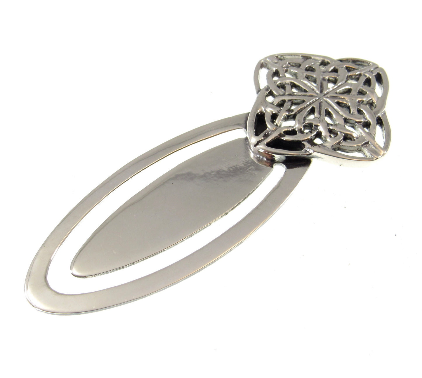 Solid 925 Sterling Silver Celtic Knot Bookmark – Handcrafted Pagan or Wiccan Gift – Book Lover’s Keepsake, Norse / Irish Reading Accessory