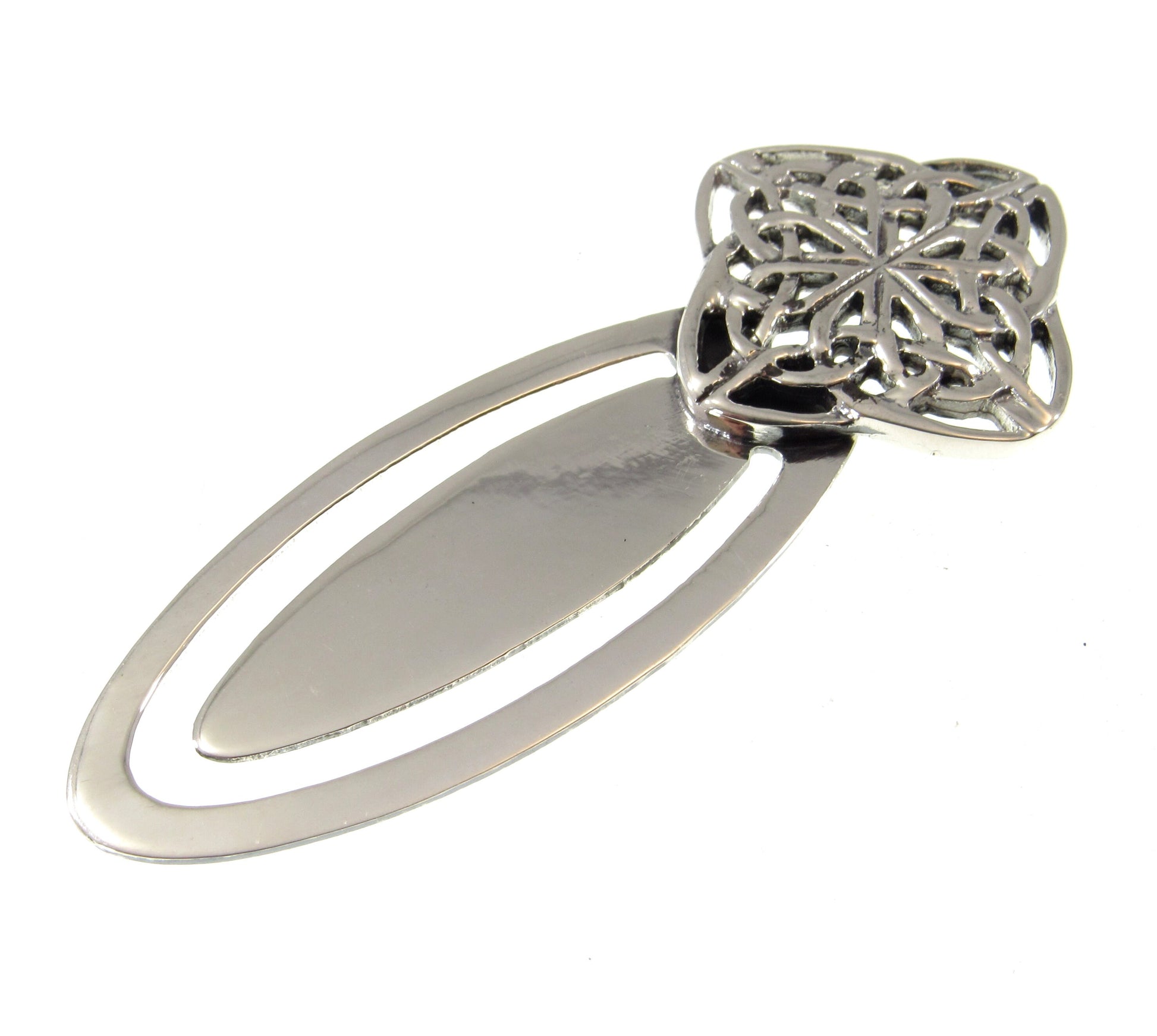 Solid 925 Sterling Silver Celtic Knot Bookmark – Handcrafted Pagan or Wiccan Gift – Book Lover’s Keepsake, Norse / Irish Reading Accessory