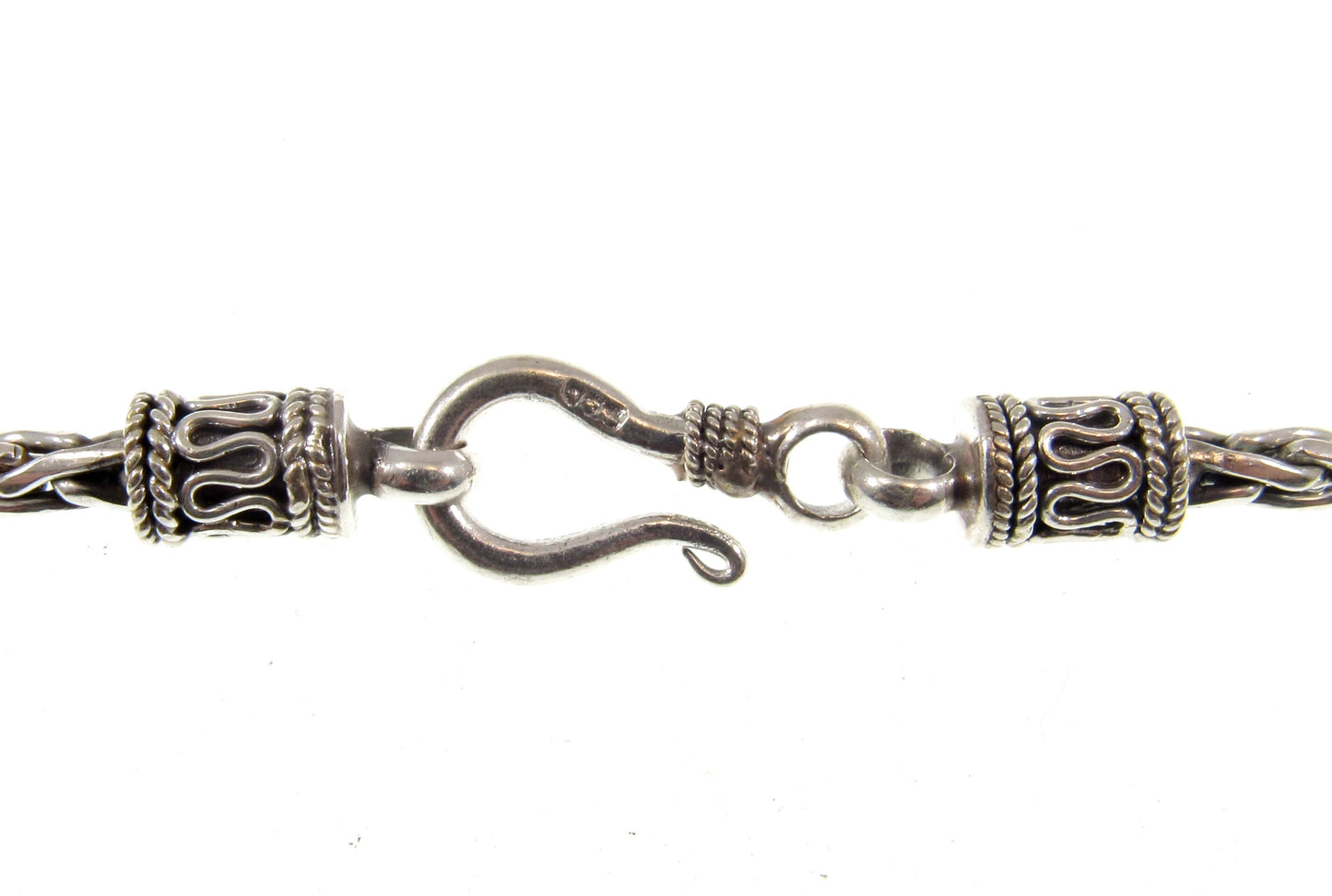 Handmade 2.5mm Solid 925 Sterling Silver Balinese WHEAT Link Chain, Necklace or Bracelet, 7.5 8 9 16 18 20 22 24 26 28 or 30 Inches