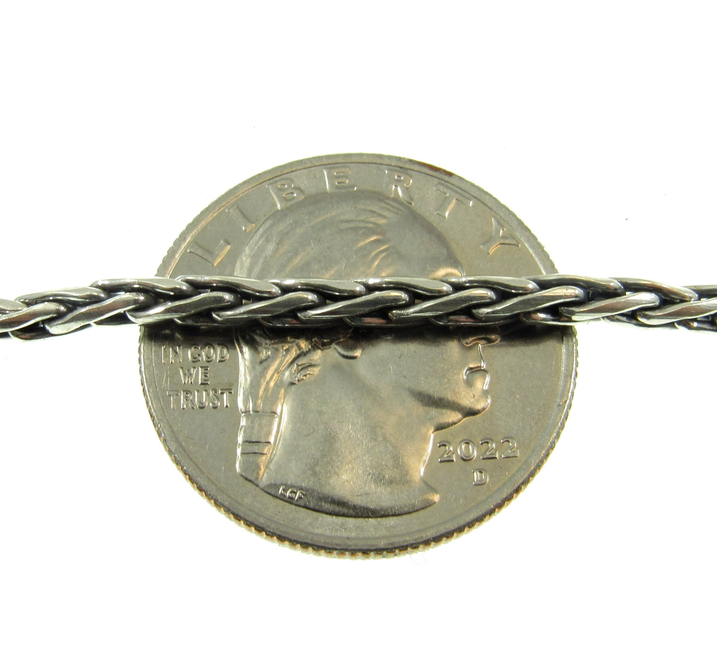 Handmade 2.5mm Solid 925 Sterling Silver Balinese WHEAT Link Chain, Necklace or Bracelet, 7.5 8 9 16 18 20 22 24 26 28 or 30 Inches