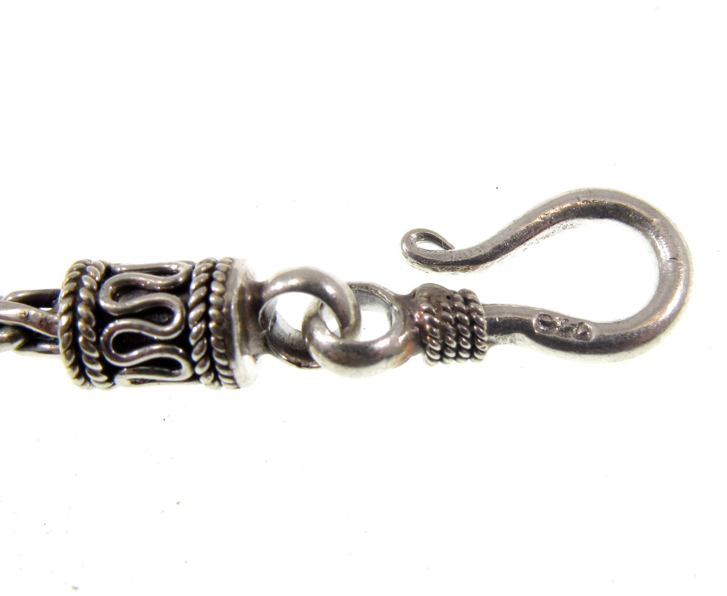 Handmade 2.5mm Solid 925 Sterling Silver Balinese WHEAT Link Chain, Necklace or Bracelet, 7.5 8 9 16 18 20 22 24 26 28 or 30 Inches