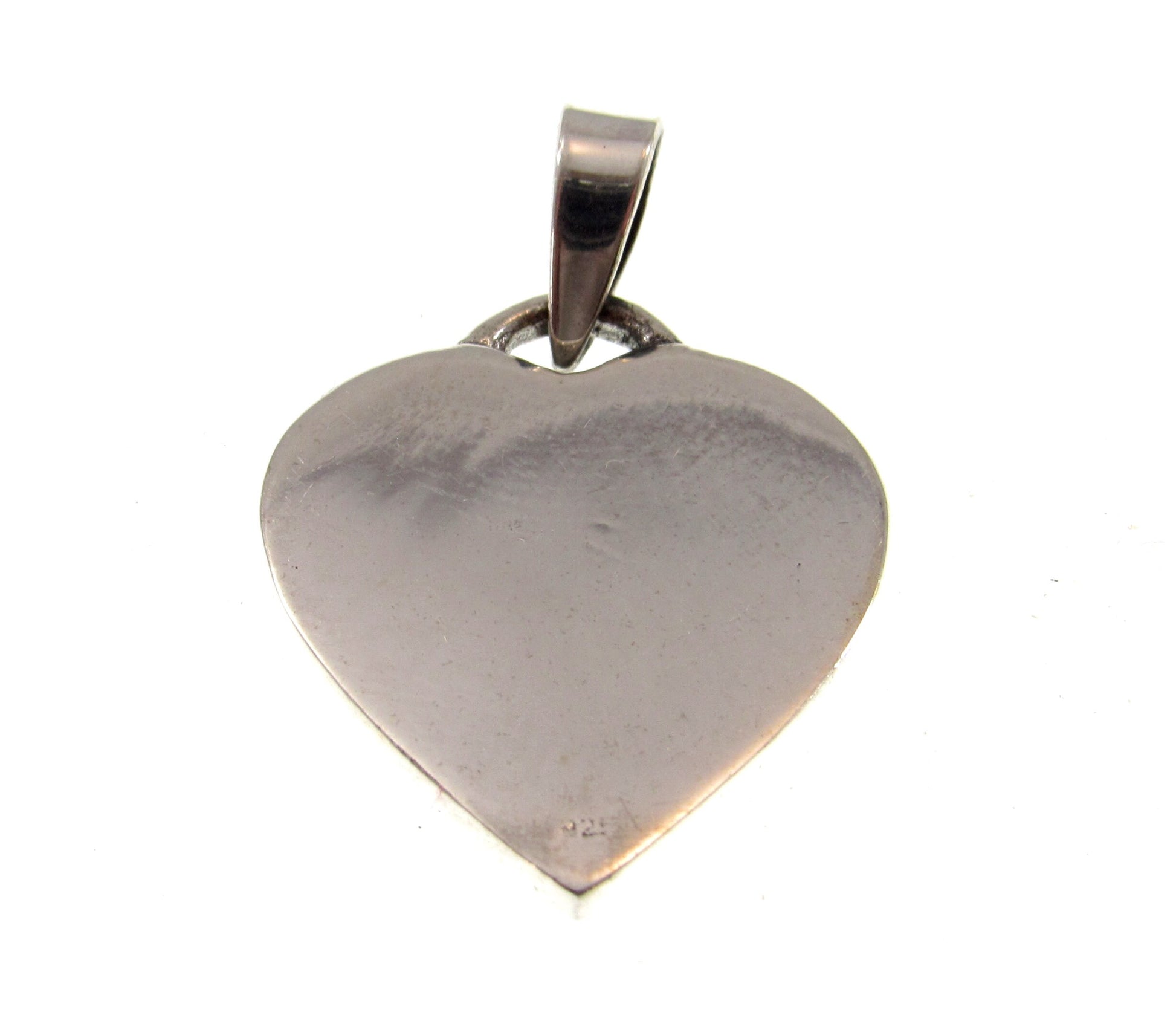 Solid 925 Sterling Silver Celtic Love Knot Heart Pendant, Handcrafted Gaelic Jewelry