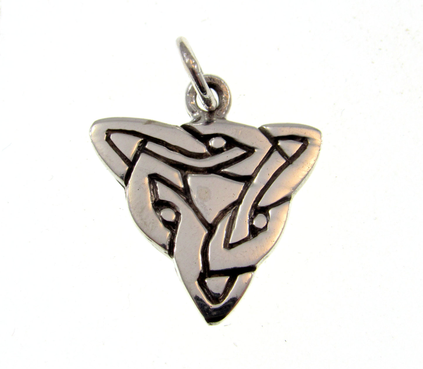 Solid 925 Sterling Silver Abstract Arrowhead Pendant, Handcrafted Charm