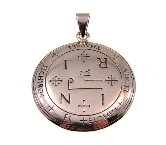 Sigil of the Archangel Thavael Pendant, Seal of King Solomon, Handcrafted Solid 925 Sterling Silver Invoke the Spirit Talisman