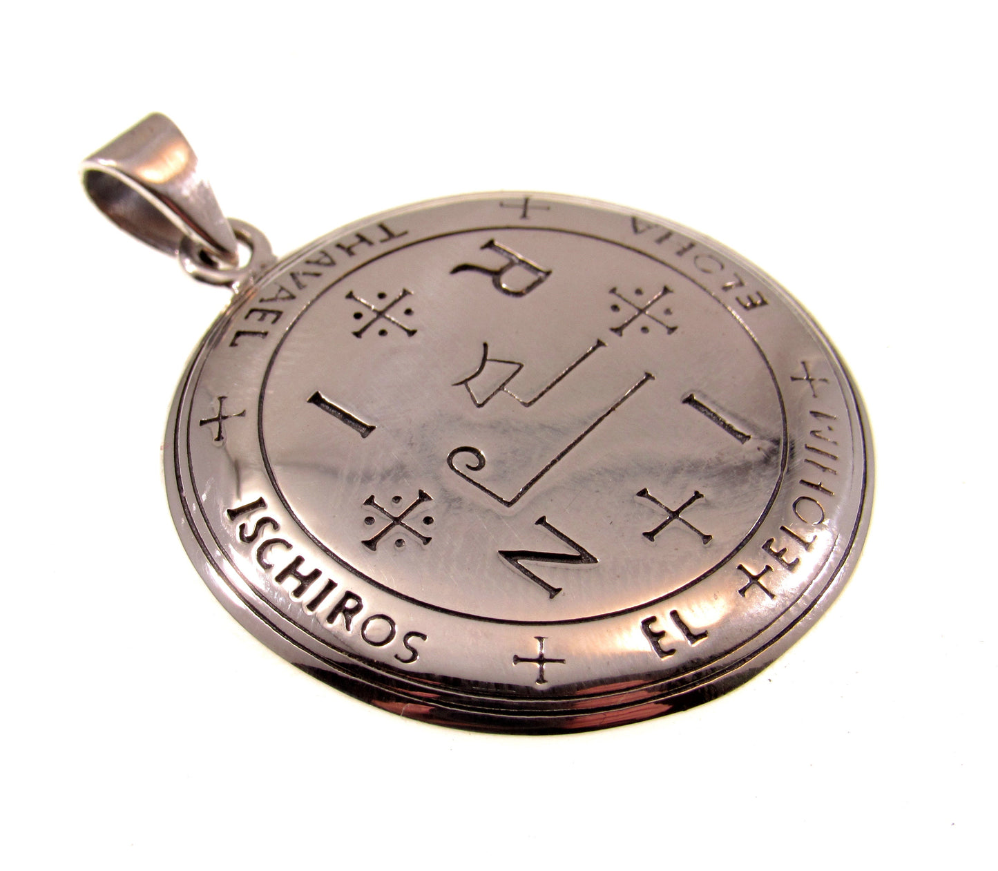 Sigil of the Archangel Thavael Pendant, Seal of King Solomon, Handcrafted Solid 925 Sterling Silver Invoke the Spirit Talisman