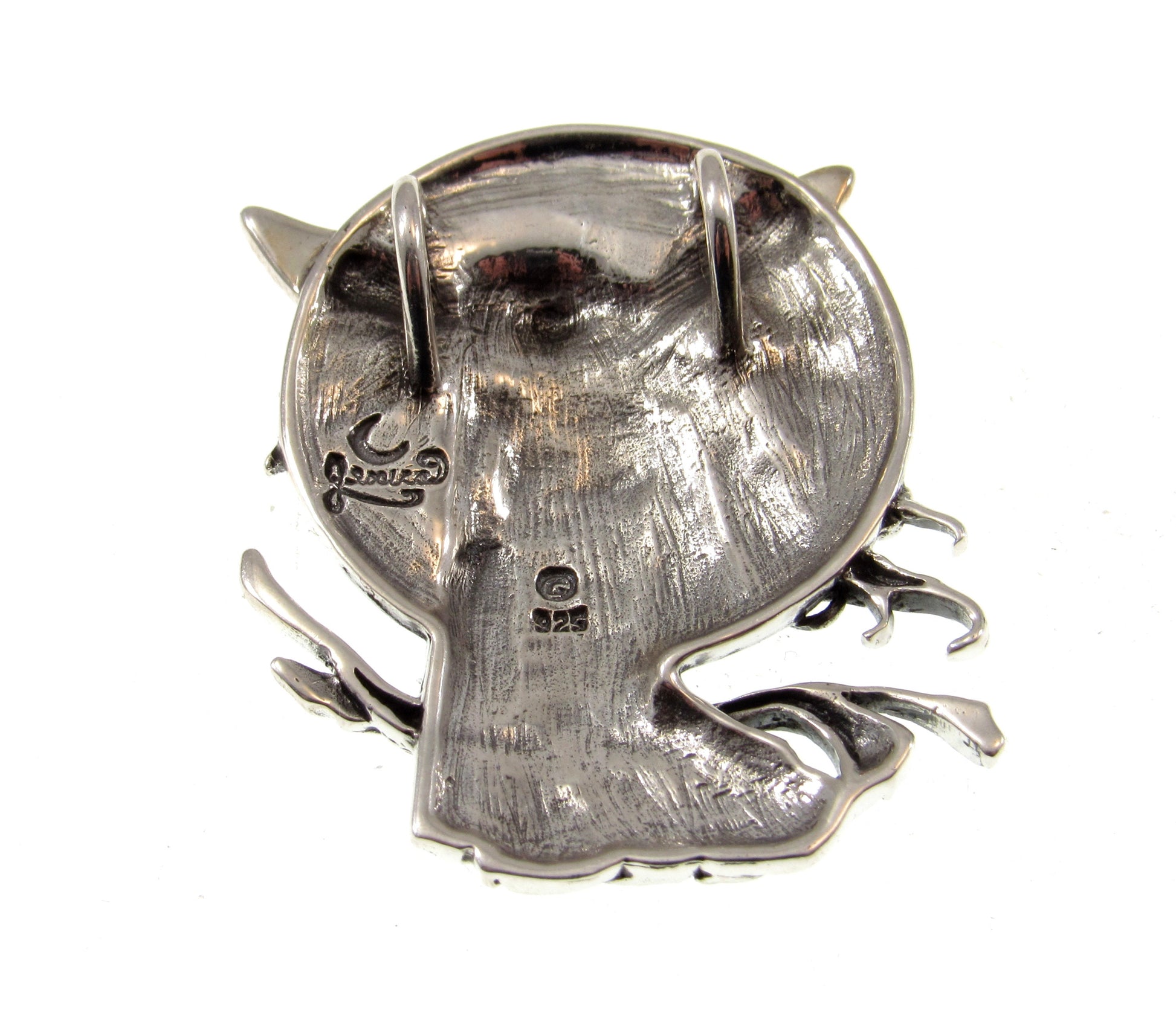 Solid 925 Sterling Silver Bella Luna Beautiful Moon Slide Pendant by Artist Jessica Galbreth