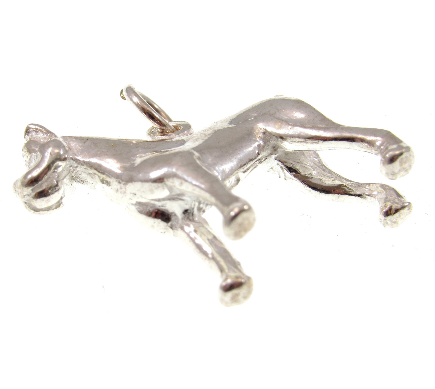 Solid 925 Sterling Silver Boxer Dog Pendant, Handcrafted Canine Charm Jewelry