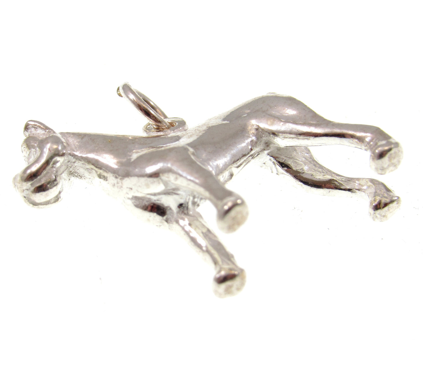 Solid 925 Sterling Silver Boxer Dog Pendant, Handcrafted Canine Charm Jewelry
