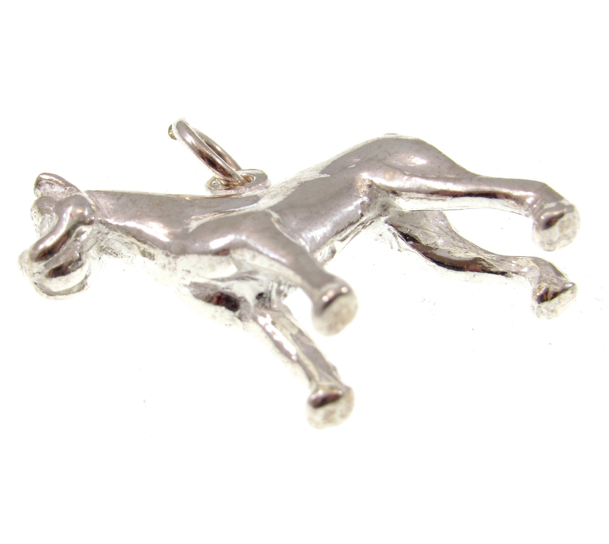 Solid 925 Sterling Silver Boxer Dog Pendant, Handcrafted Canine Charm Jewelry