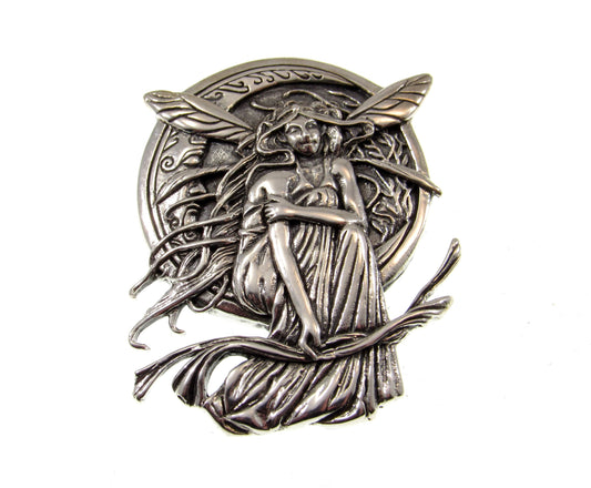 Solid 925 Sterling Silver Bella Luna Beautiful Moon Slide Pendant by Artist Jessica Galbreth