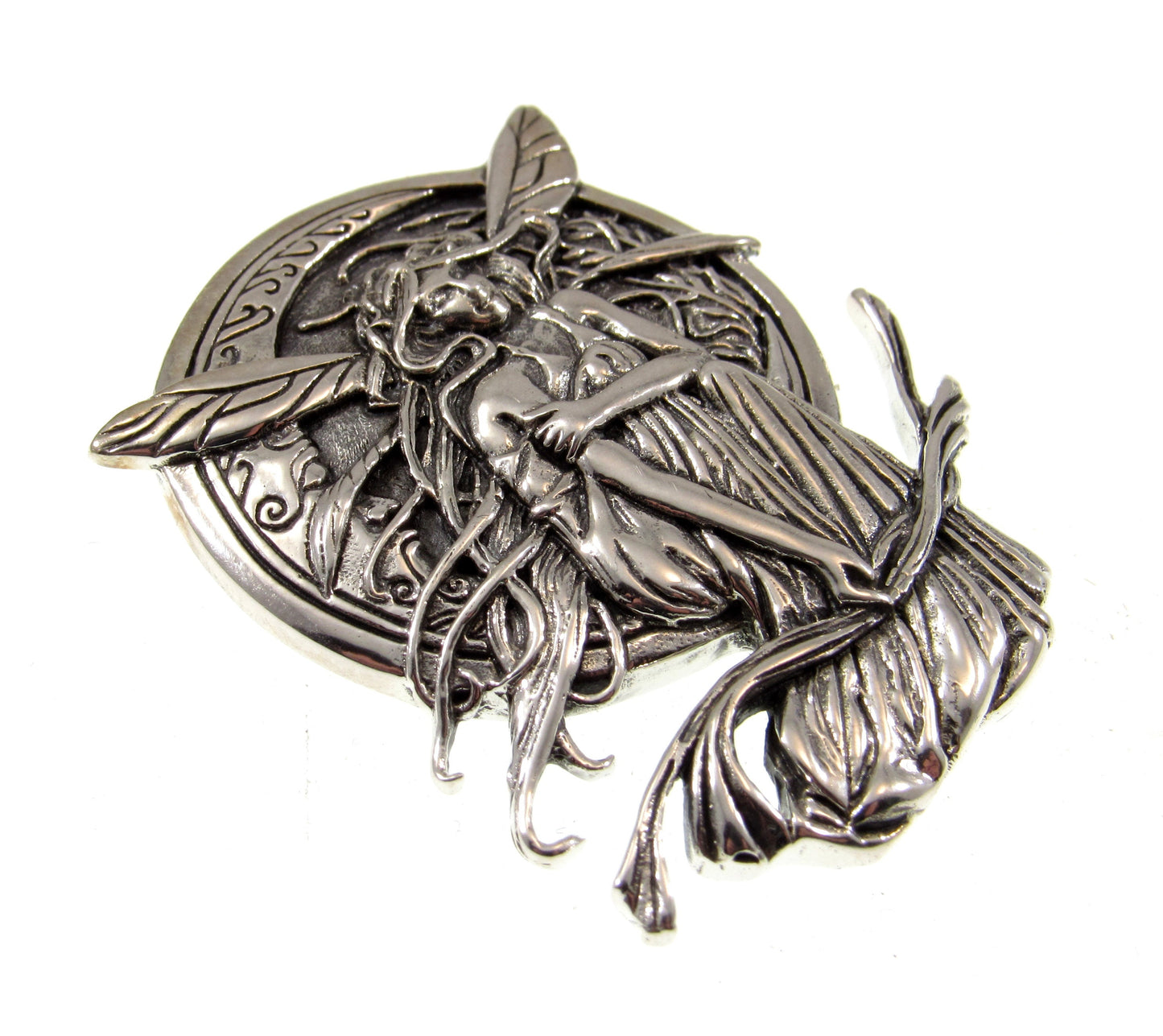 Solid 925 Sterling Silver Bella Luna Beautiful Moon Slide Pendant by Artist Jessica Galbreth