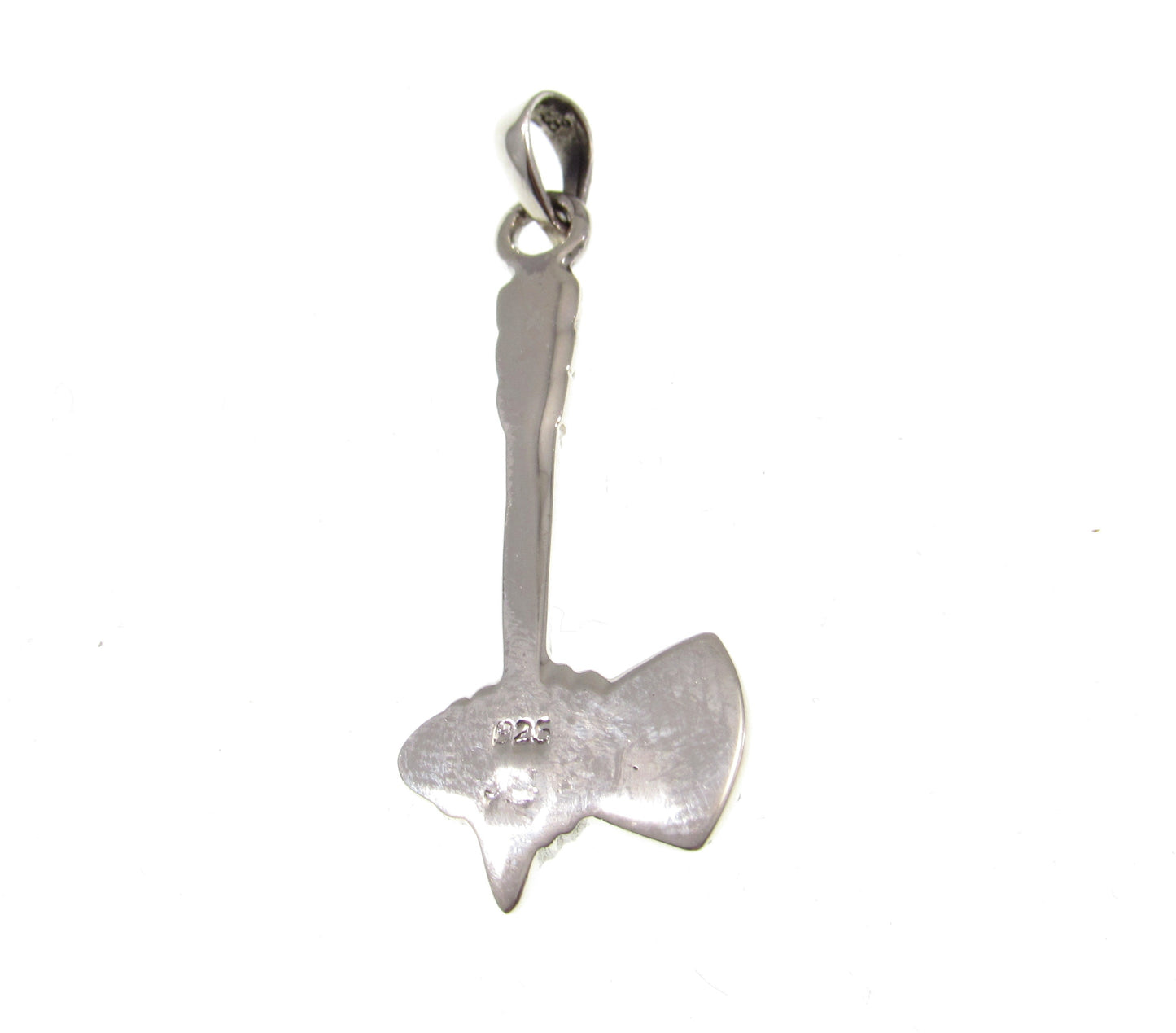 Solid 925 Sterling Silver Tomahawk Necklace Pendant with Turquoise – Native Western Axe Charm, Biker Southwestern Jewelry for Men or Women