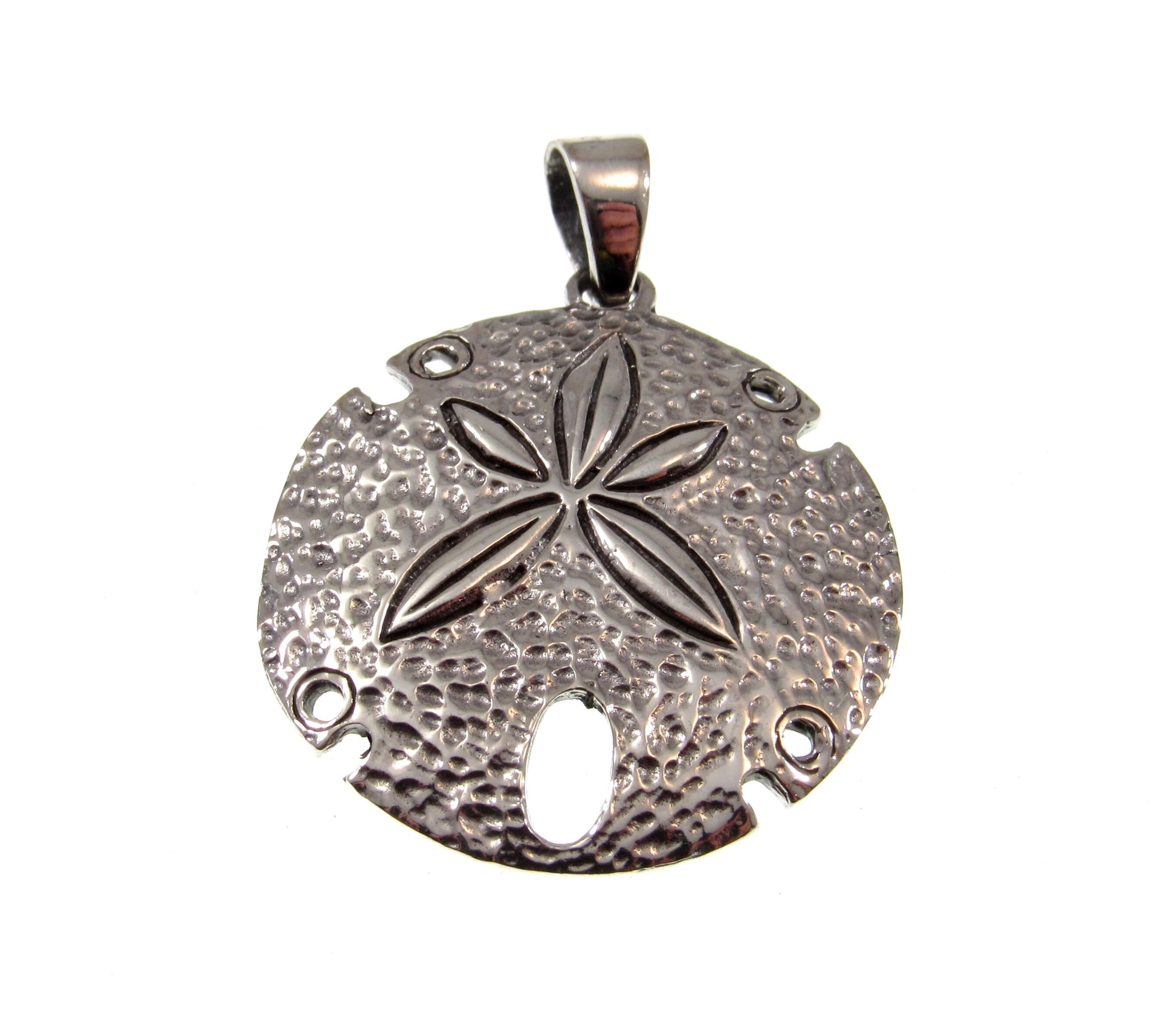 Solid 925 Sterling Silver Sand Dollar Pendant – Sea Life Amulet, Ocean Charm, Nautical Beach Pendant, Coastal Jewelry, Beachcomber Gift