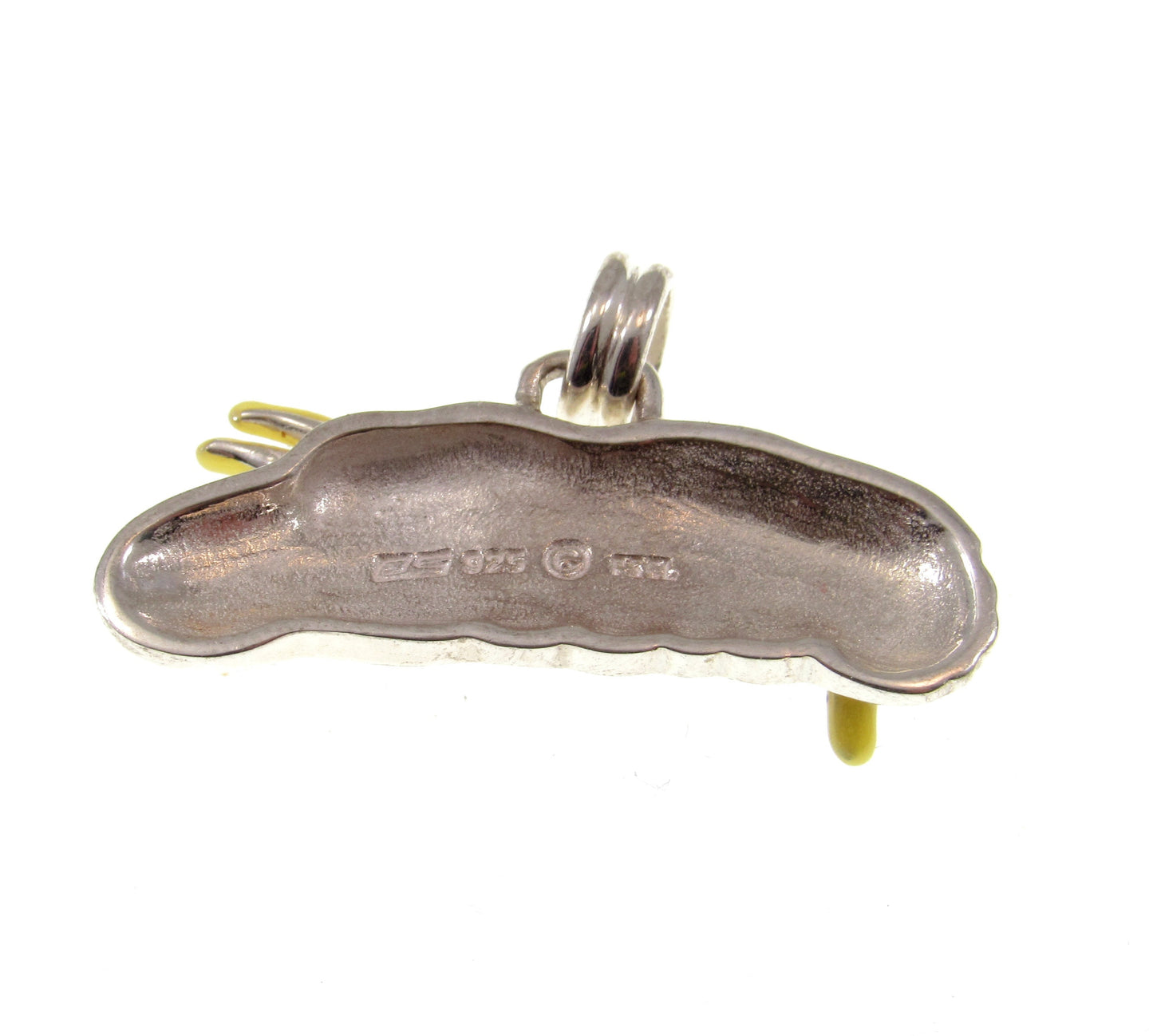 Solid 925 Sterling Silver Nudibranch Sea Life Pendant, Handcrafted Ocean Jewelry