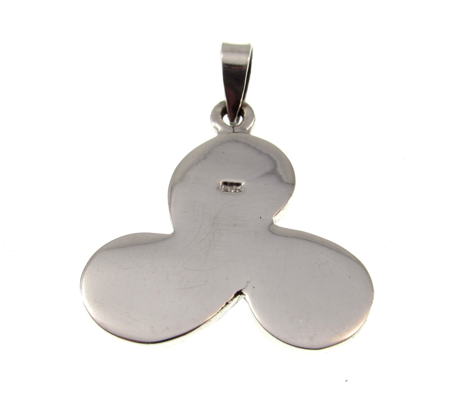 Solid 925 Sterling Silver Celtic Knot Triskele Pendant, Handcrafted Triple Spiral Triskelion Jewelry