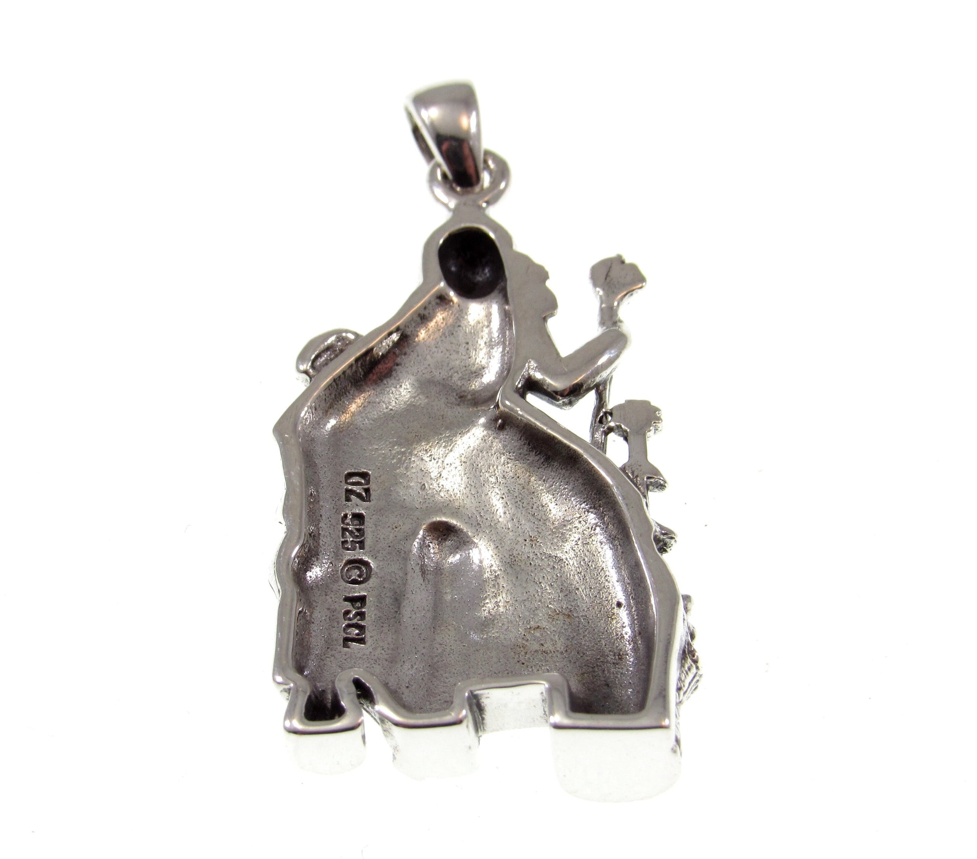 Solid 925 Sterling Silver Demeter Pendant, Handcrafted Greek Goddess of the Harvest Sculpture, Ancient Mythology Jewelry