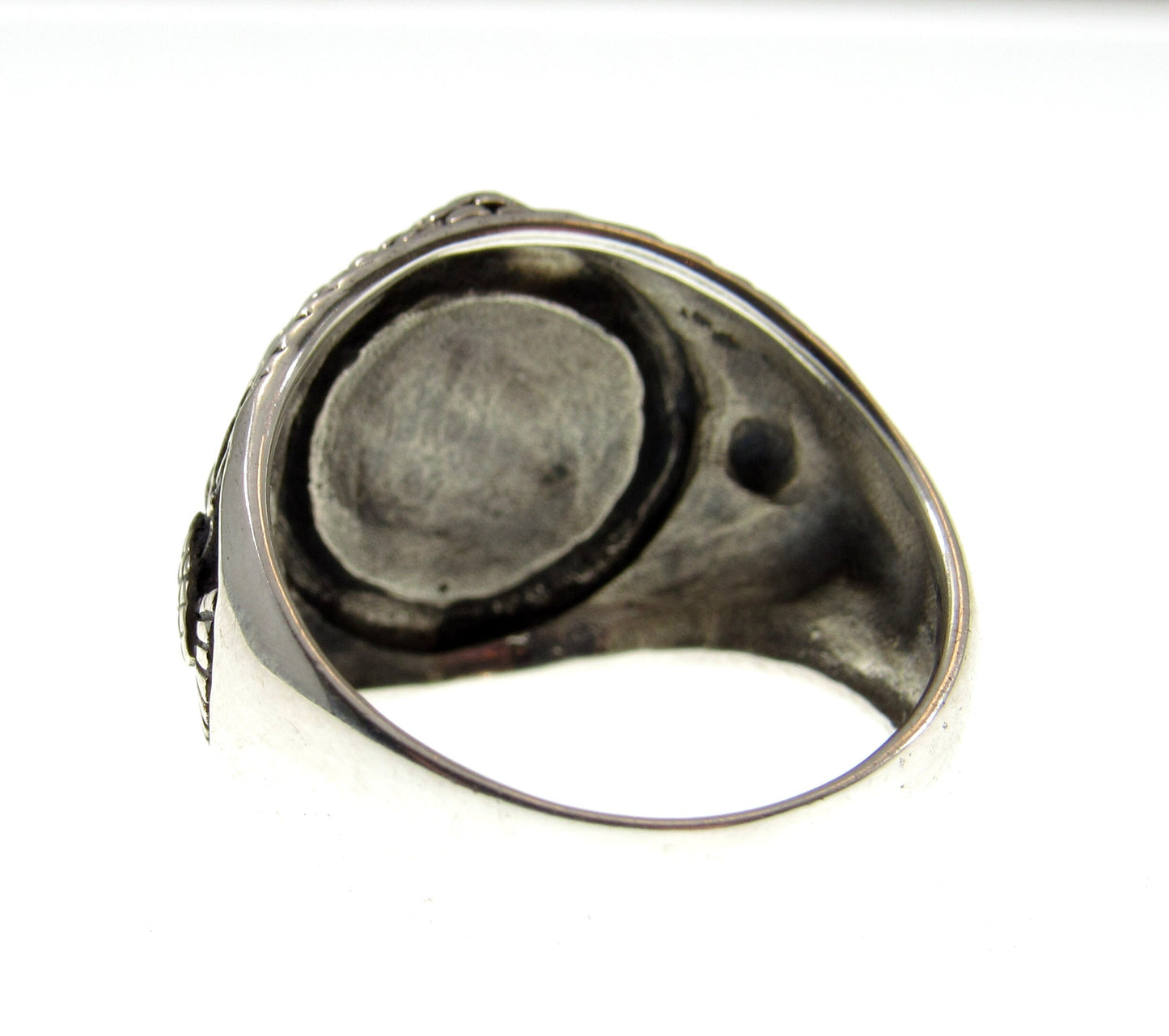 Solid 925 Sterling Silver Men's Jewish Star of David Ring, Handcrafted Signet Ring Pendant on Nylon Cord, Sizes 10-14