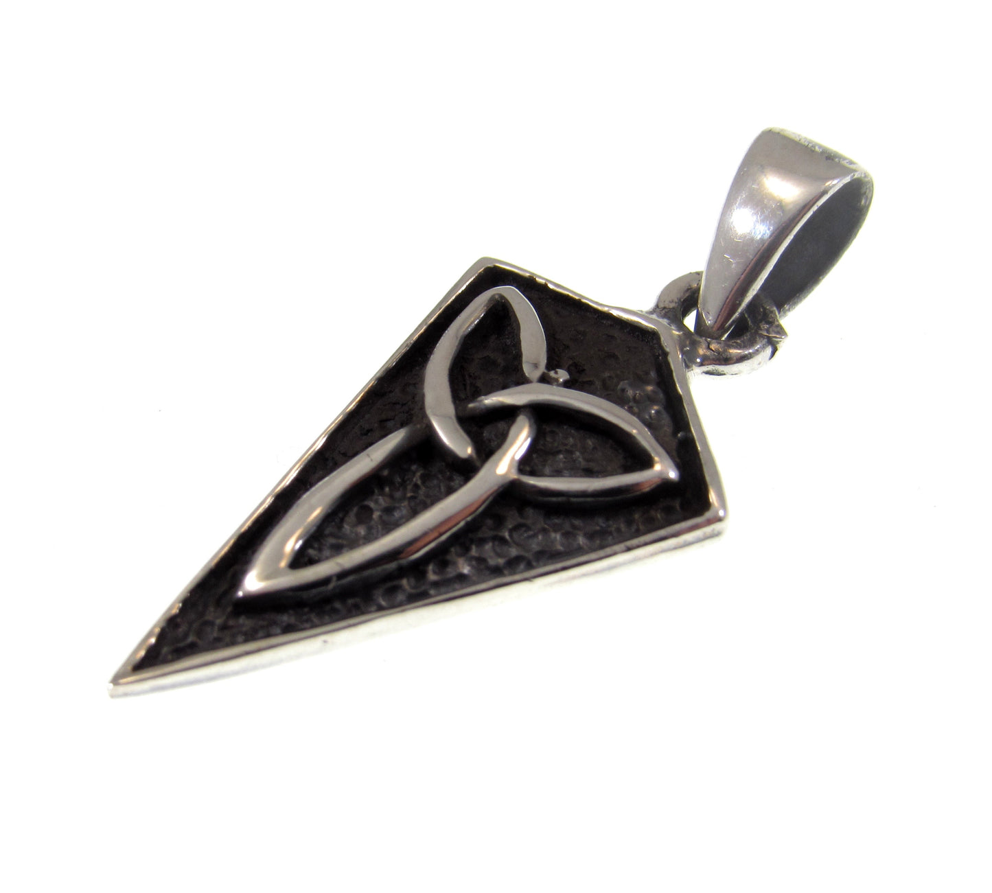 Solid 925 Sterling Silver Celtic Trinity Knot Pendant, Handcrafted Viking Jewelry, Triquetra Knot Charm - Norse & Pagan Necklace Charm