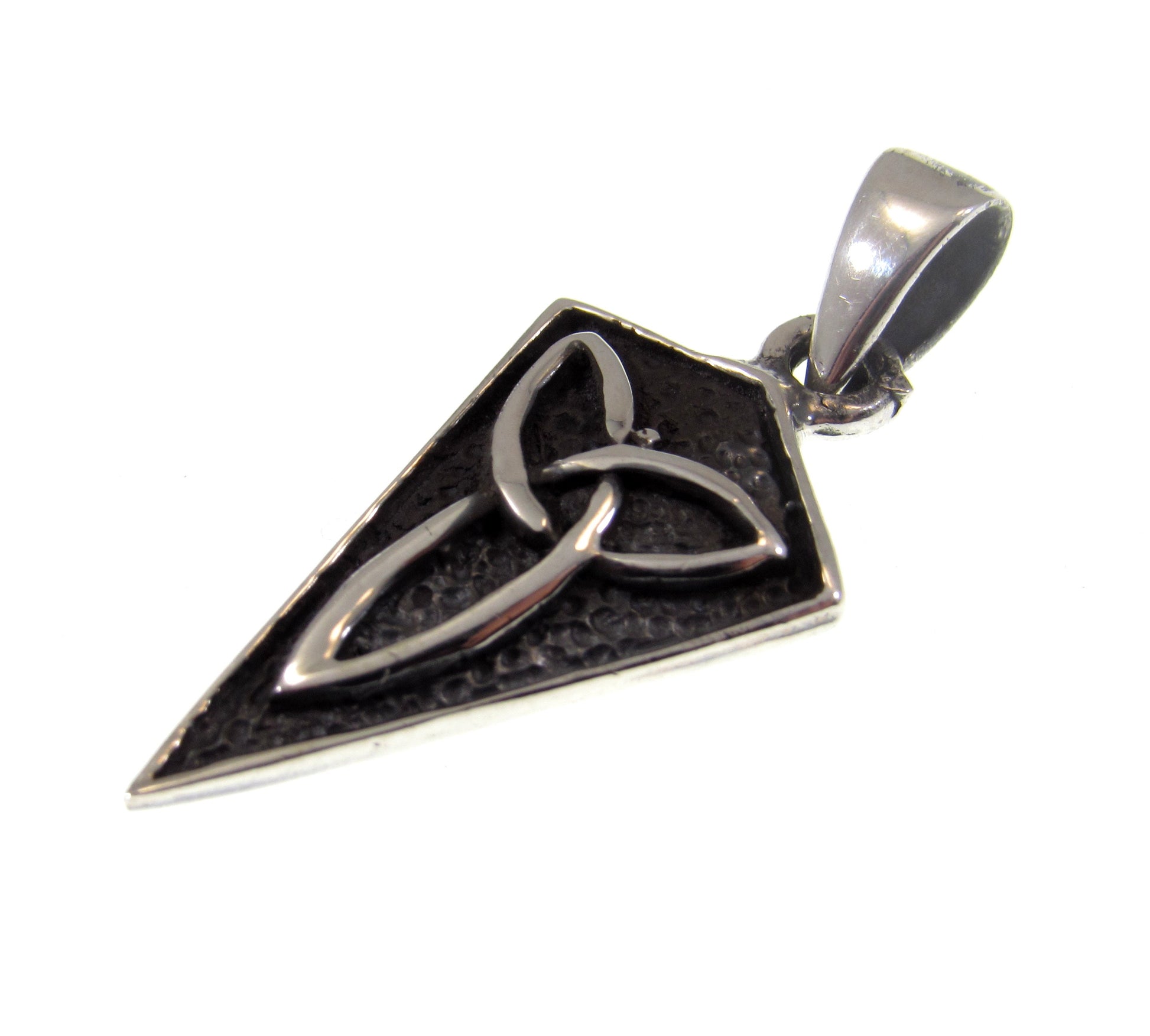 Solid 925 Sterling Silver Celtic Trinity Knot Pendant, Handcrafted Viking Jewelry, Triquetra Knot Charm - Norse & Pagan Necklace Charm
