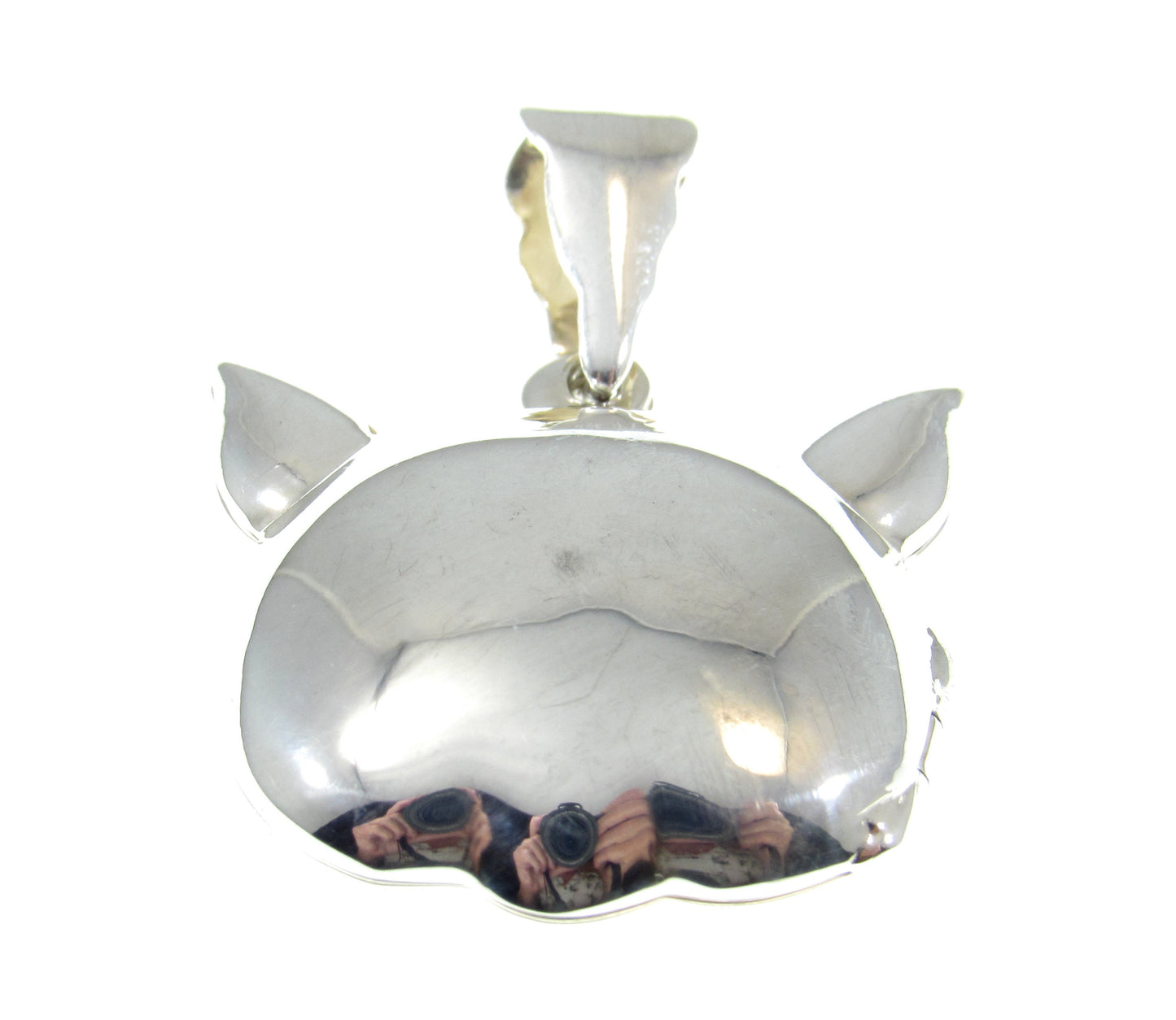 Solid 925 Sterling Silver Pig Locket – Handcrafted Animal Locket Pendant – Farm Animal Jewelry – Cute Pig Charm with Hidden Compartment