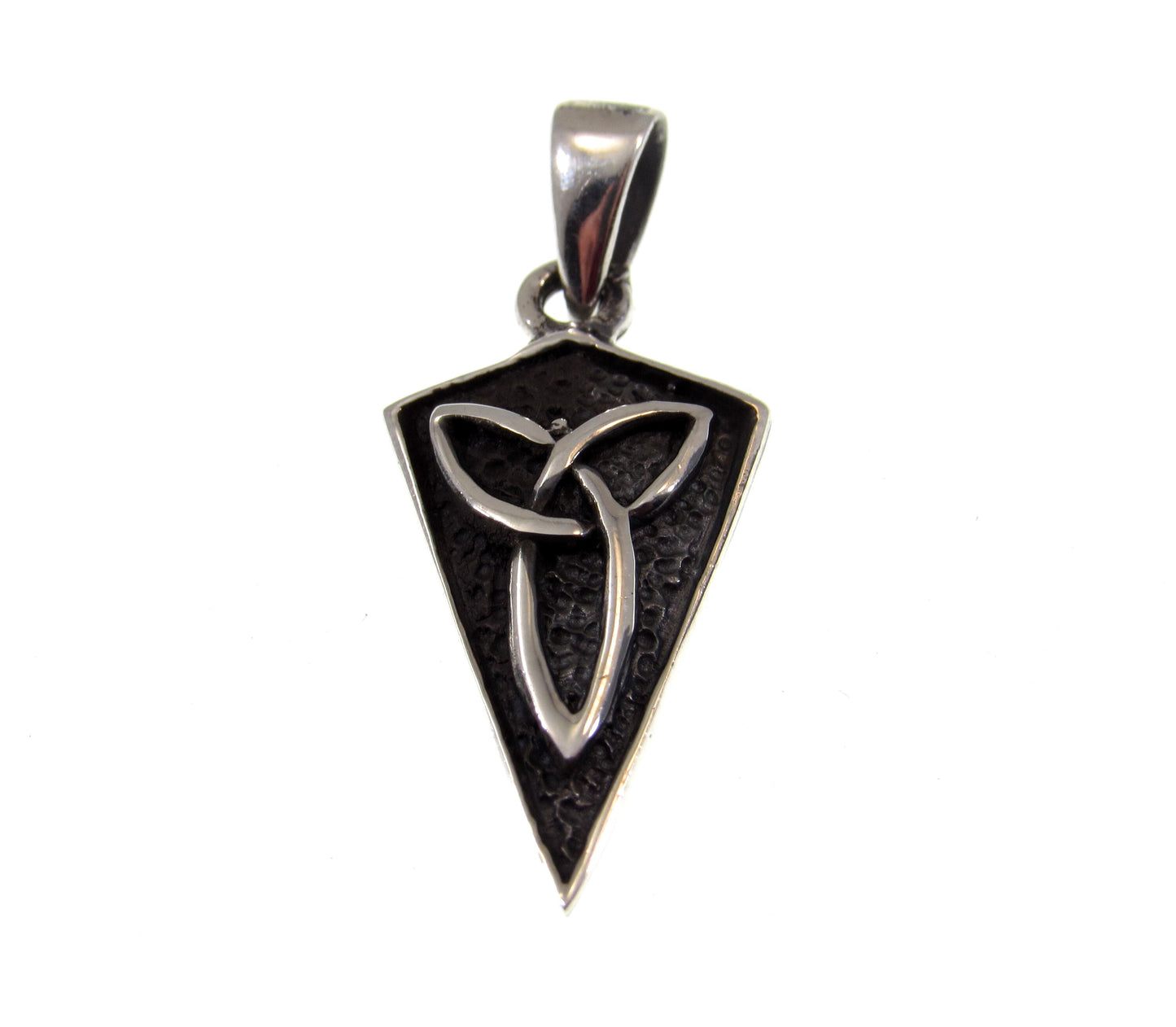 Solid 925 Sterling Silver Celtic Trinity Knot Pendant, Handcrafted Viking Jewelry, Triquetra Knot Charm - Norse & Pagan Necklace Charm