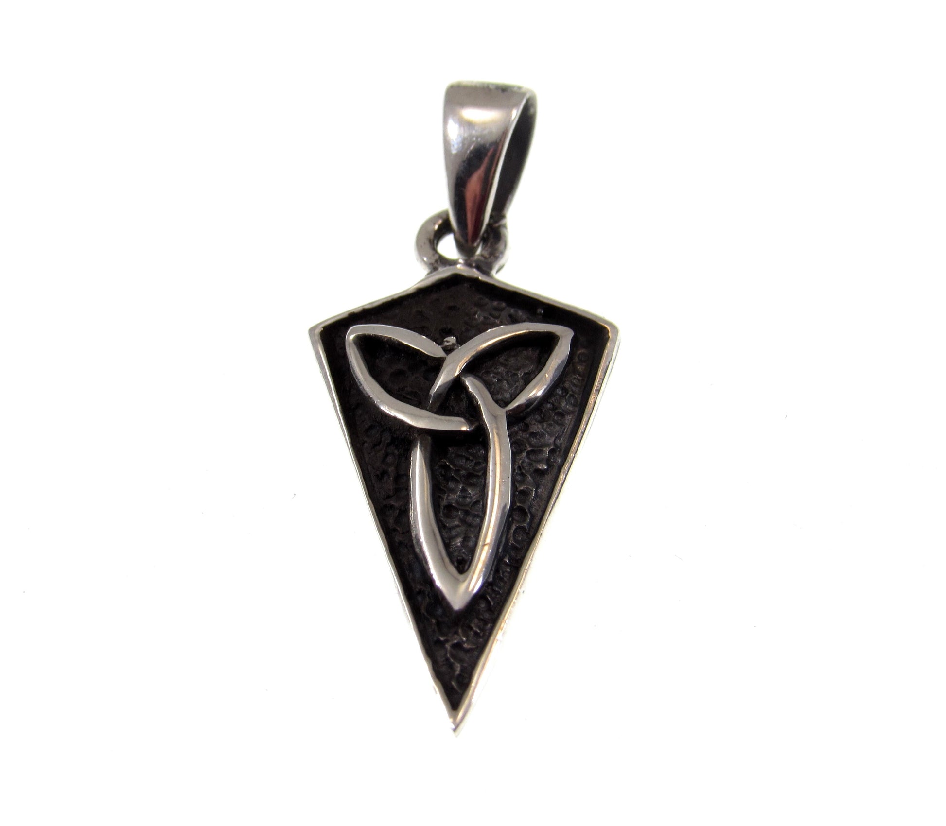 Solid 925 Sterling Silver Celtic Trinity Knot Pendant, Handcrafted Viking Jewelry, Triquetra Knot Charm - Norse & Pagan Necklace Charm