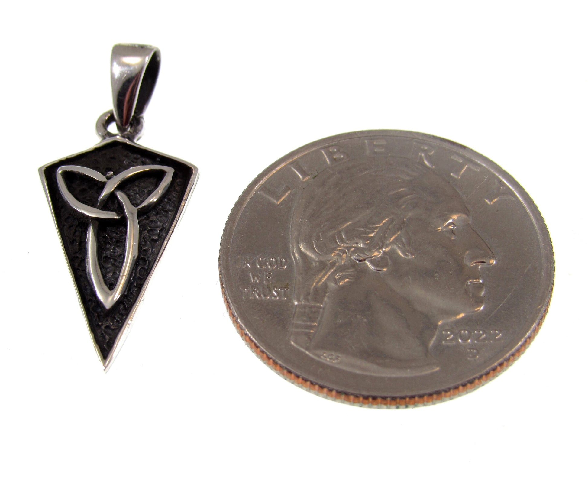 Solid 925 Sterling Silver Celtic Trinity Knot Pendant, Handcrafted Viking Jewelry, Triquetra Knot Charm - Norse & Pagan Necklace Charm