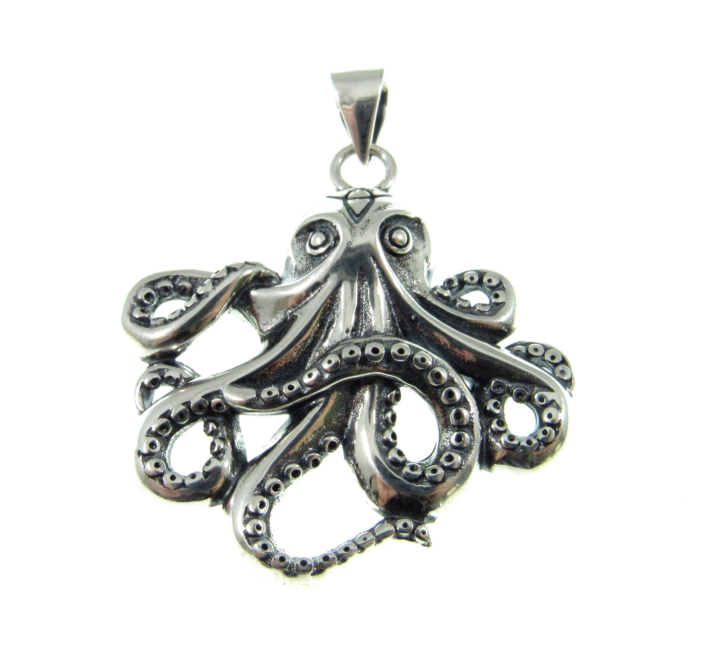 Solid 925 Sterling Silver Octopus Pendant – Handcrafted Nautical Jewelry, Kraken Necklace Pendant, Sea Creature Amulet, Ocean Lover Gift