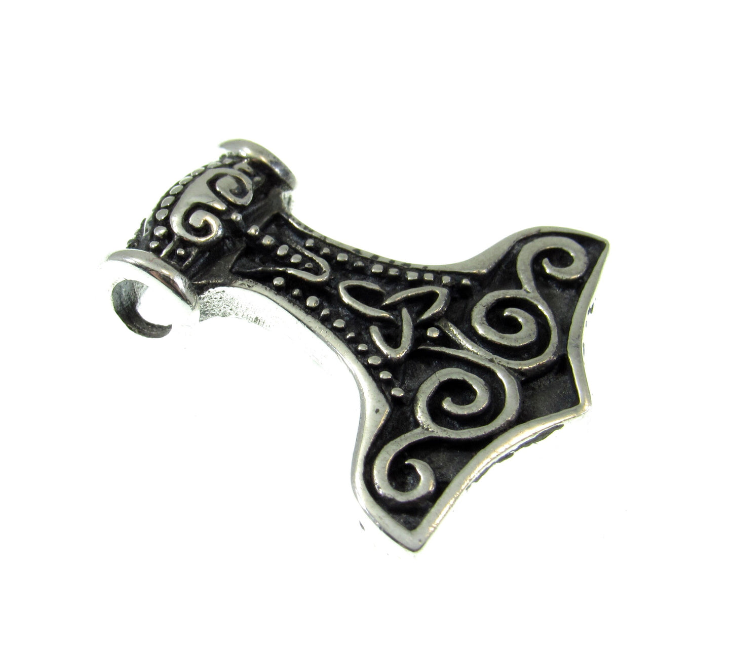 925 Sterling Silver Norse Thor's Hammer Mjollnir Slide Pendant