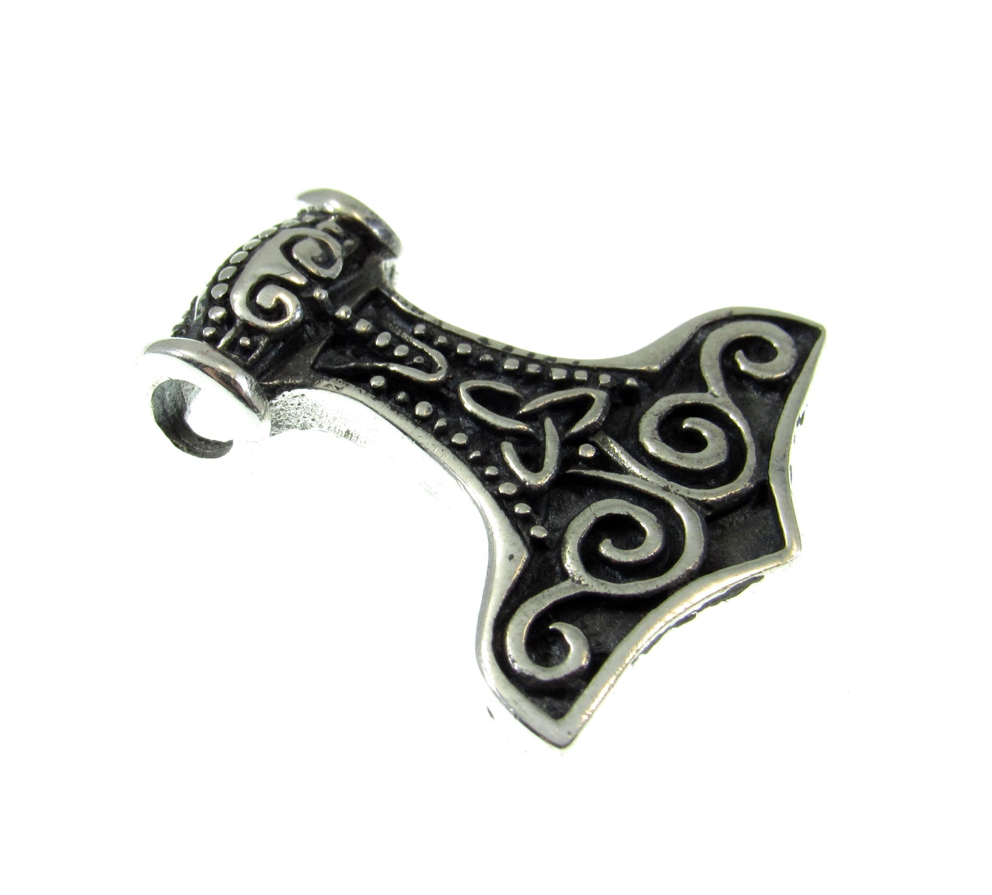 925 Sterling Silver Norse Thor's Hammer Mjollnir Slide Pendant