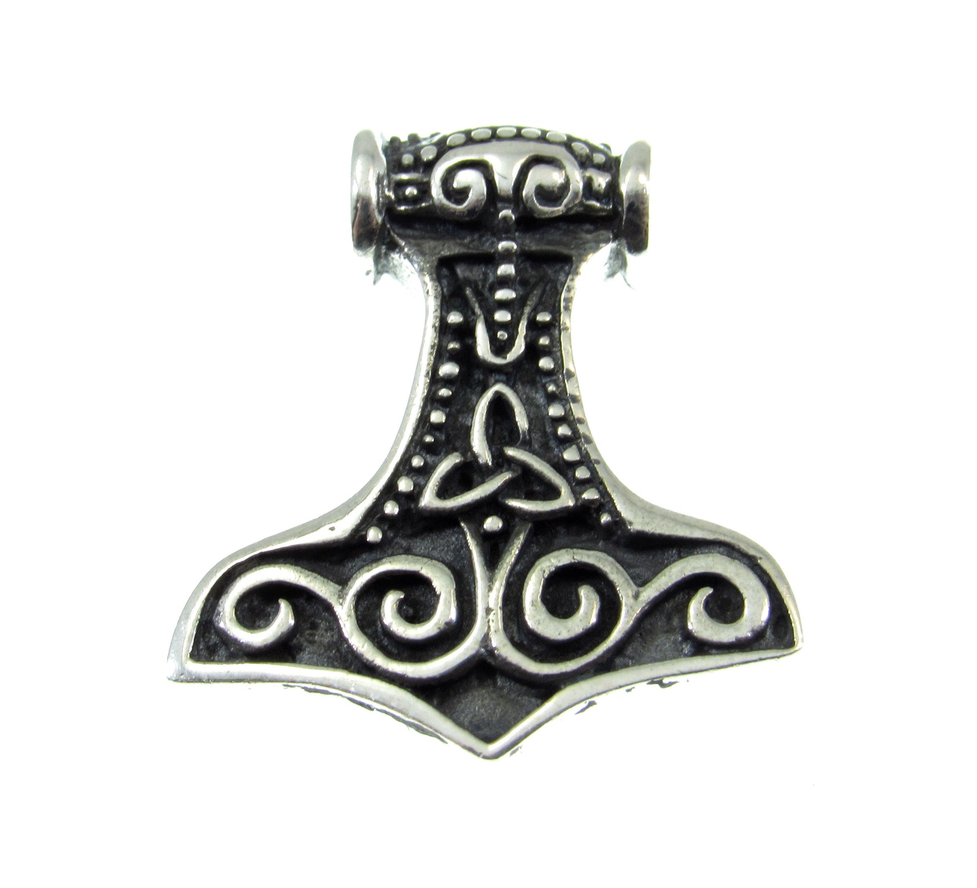 925 Sterling Silver Norse Thor's Hammer Mjollnir Slide Pendant