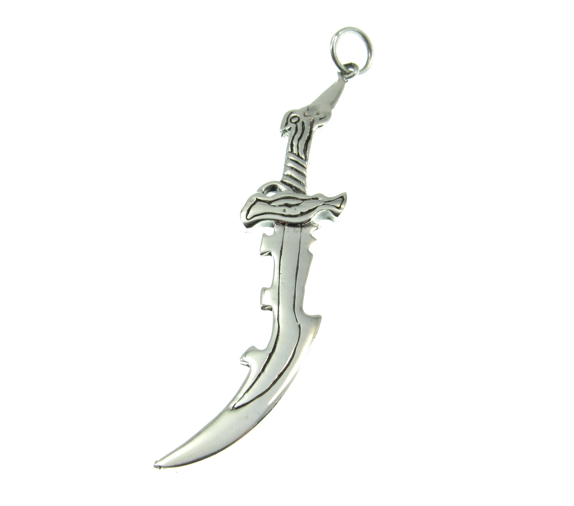 925 Sterling Silver Medieval Sword Pendant