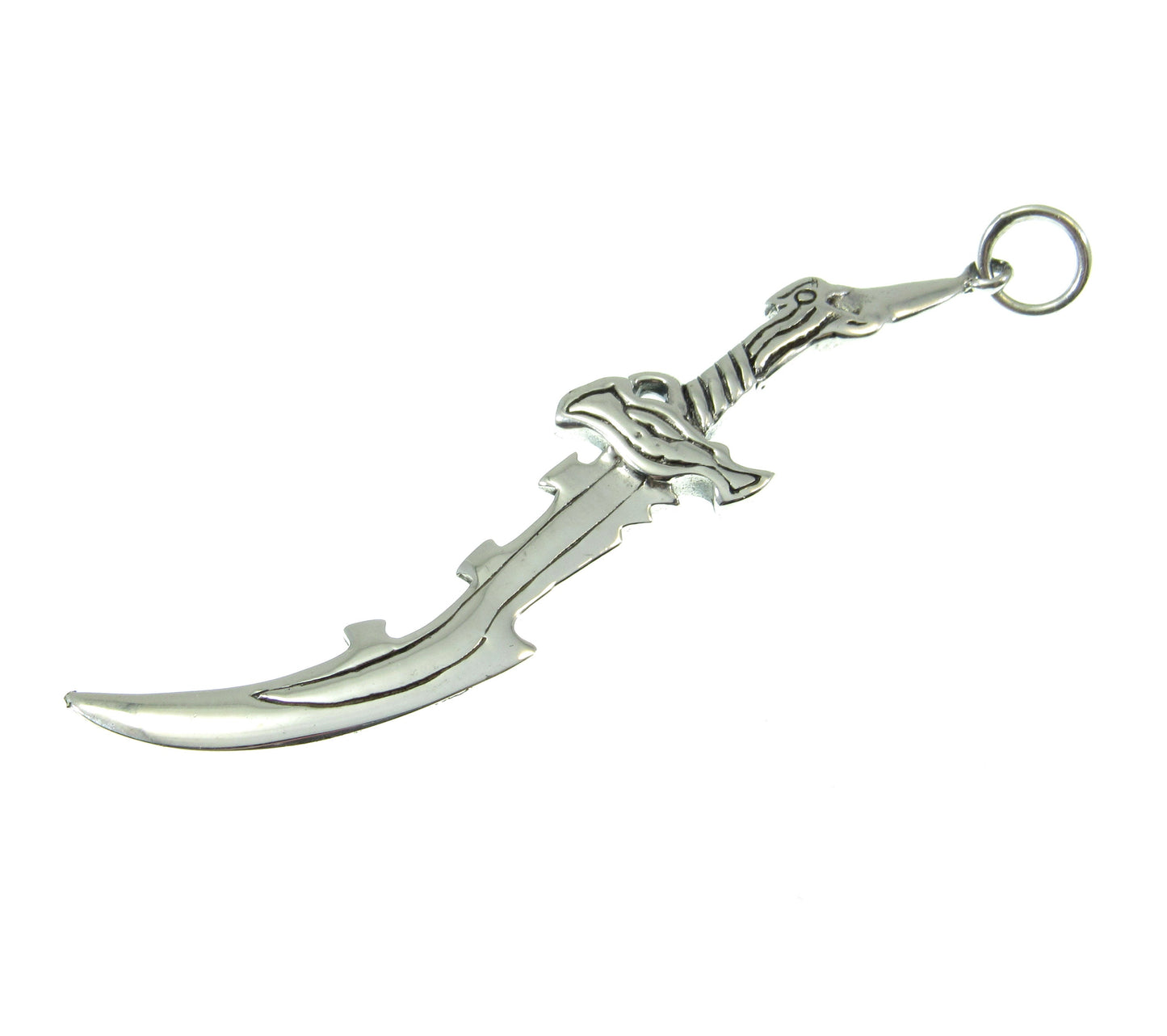 925 Sterling Silver Medieval Sword Pendant