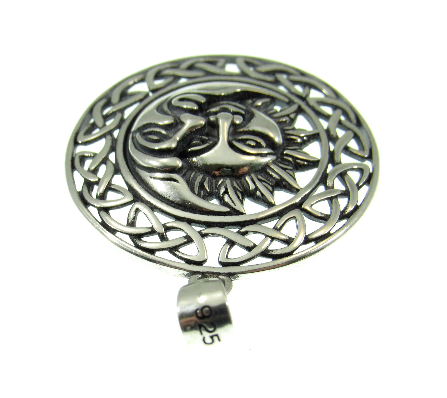 The bail is quality stamped 925 for purity and the pendant weighs 3.5 grams of solid sterling silver.